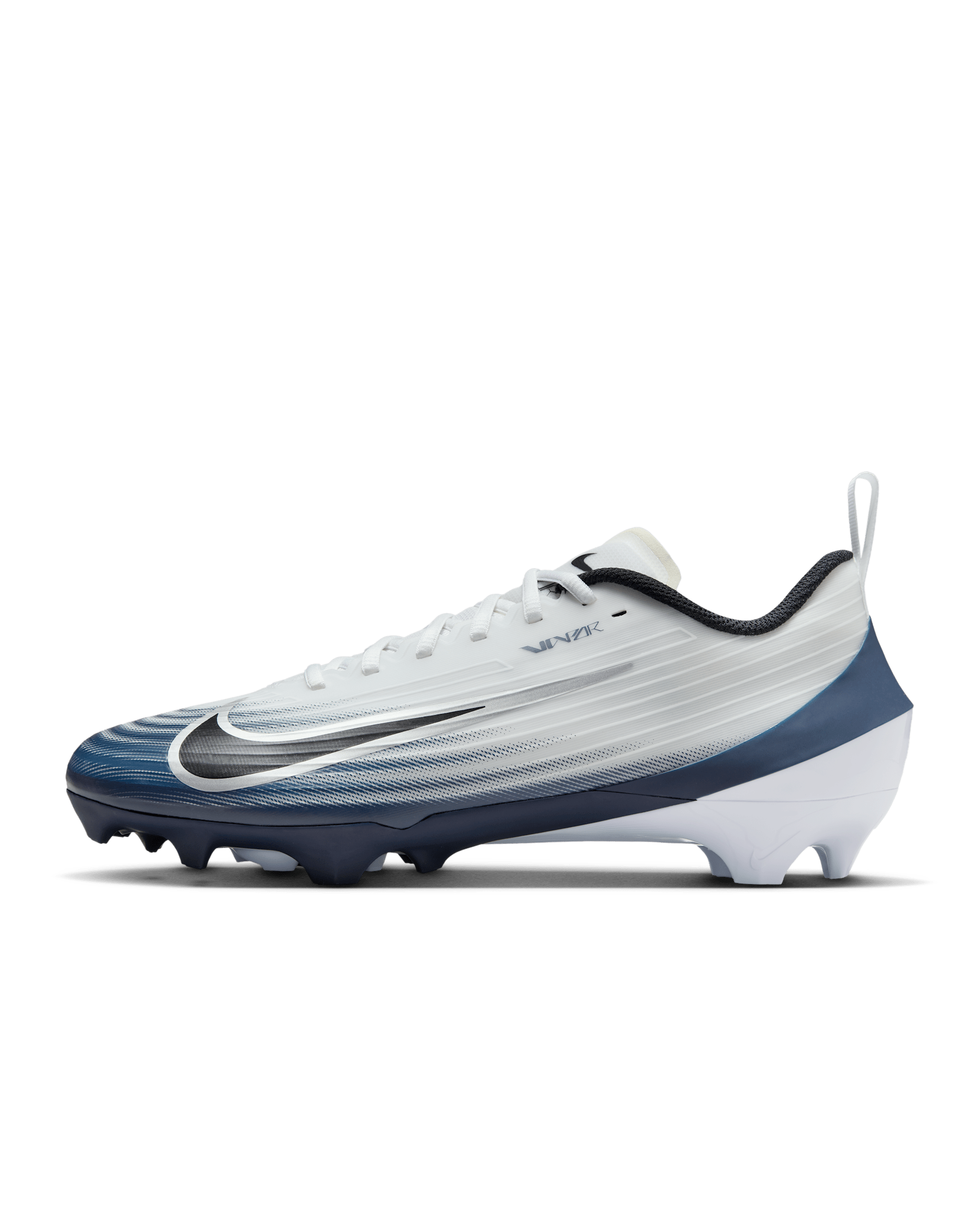 Nike Vapor Speed 3 Football Cleats - White/Midnight Navy/Metallic Silver/Black