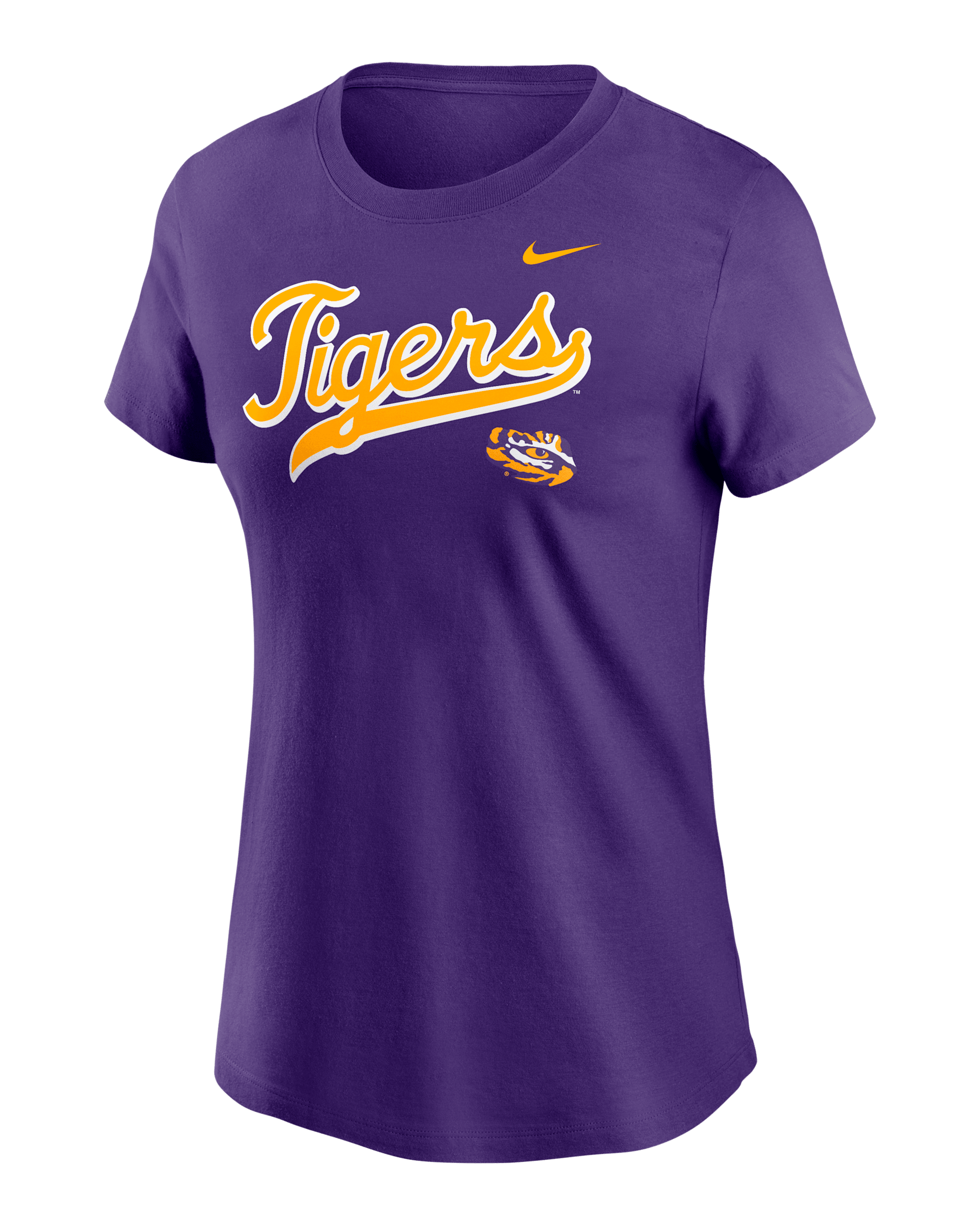 LSU Athletic Prep Arch Local Script Women's Nike College T-Shirt - Purple