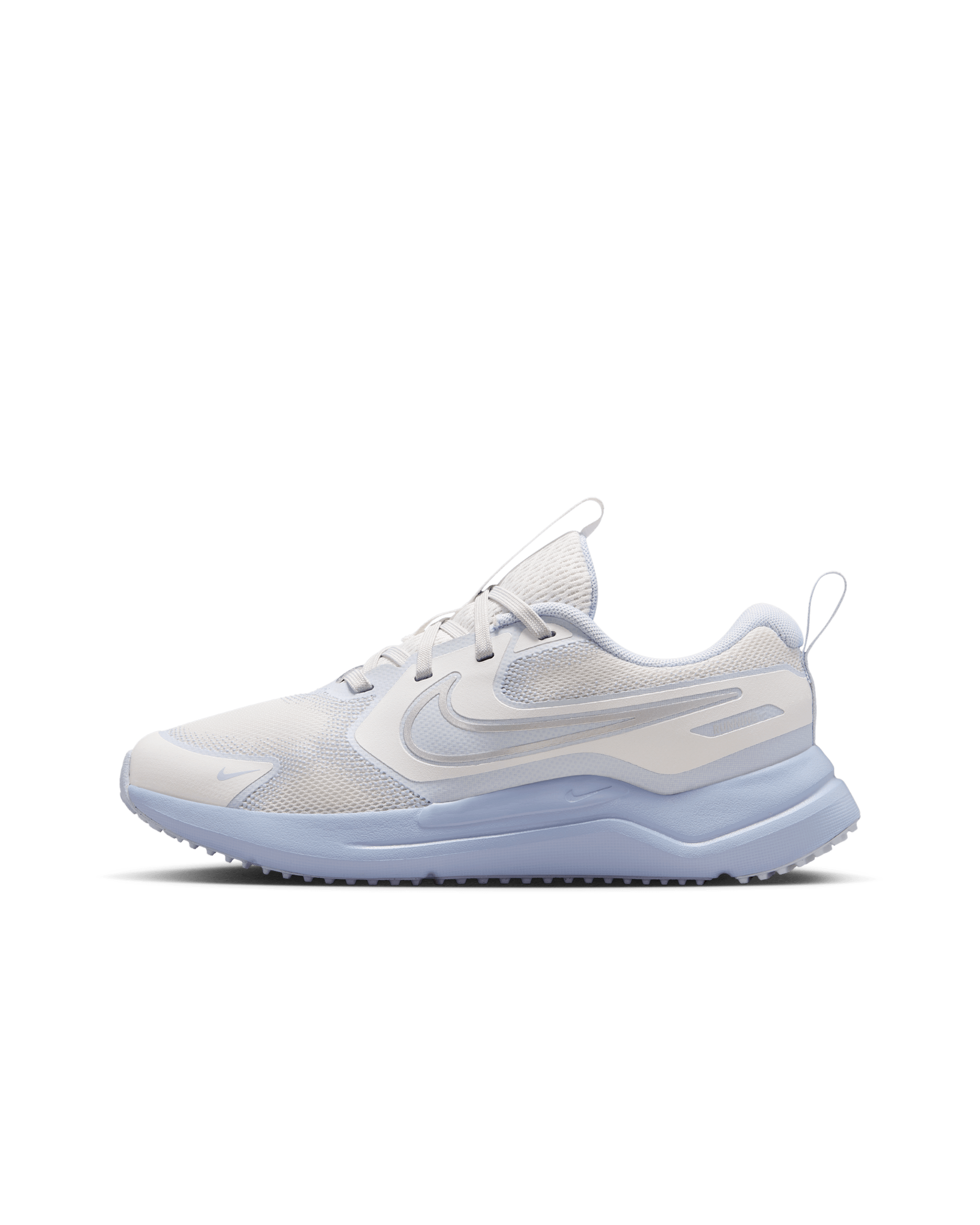 Nike Cosmic Runner Older Kids' Road Running Shoes - Platinum Tint/Ghost/Football Grey/Metallic Silver