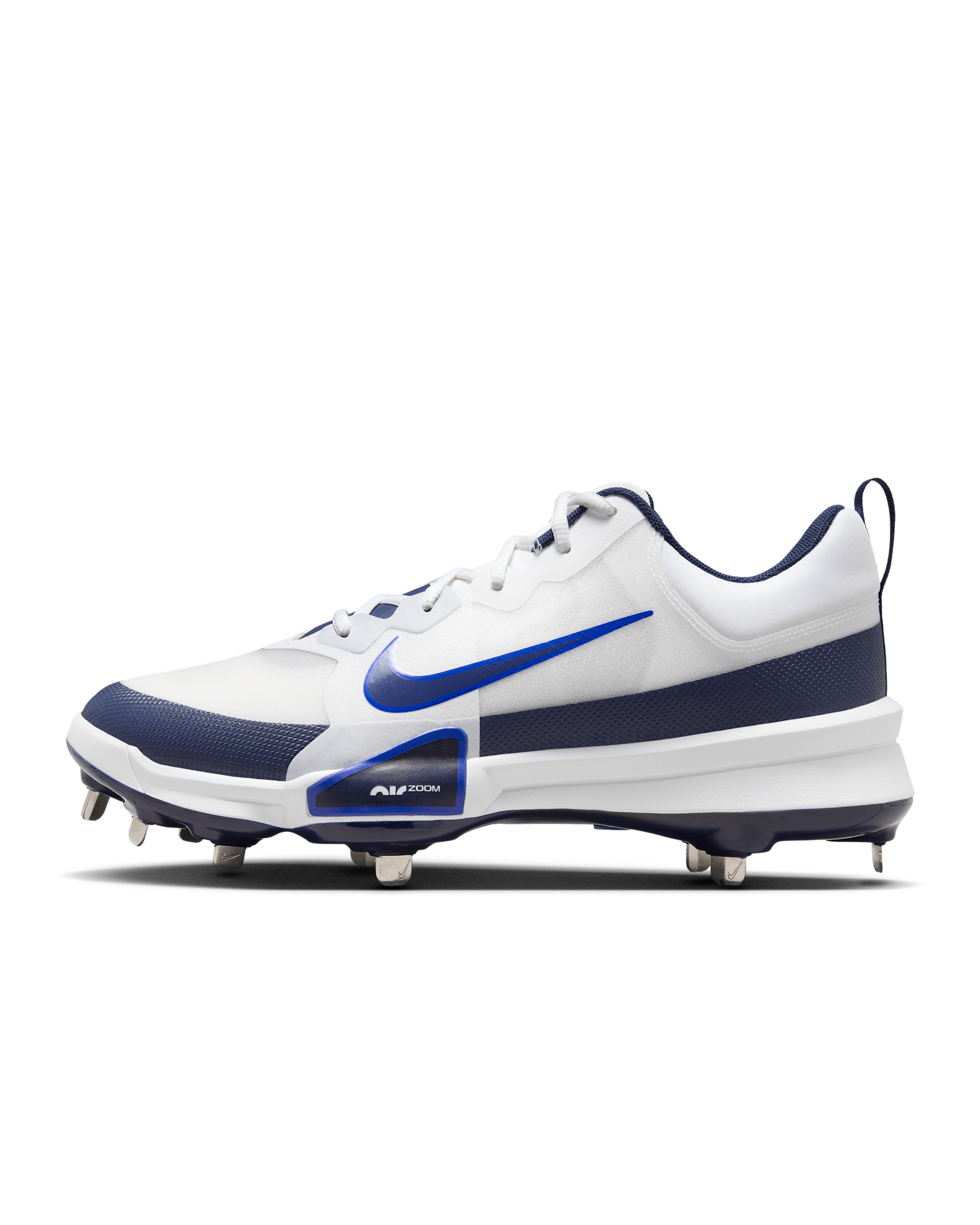 Nike Force Zoom Trout 9 Pro Baseball Cleats - White/Hyper Royal/Football Grey/Midnight Navy
