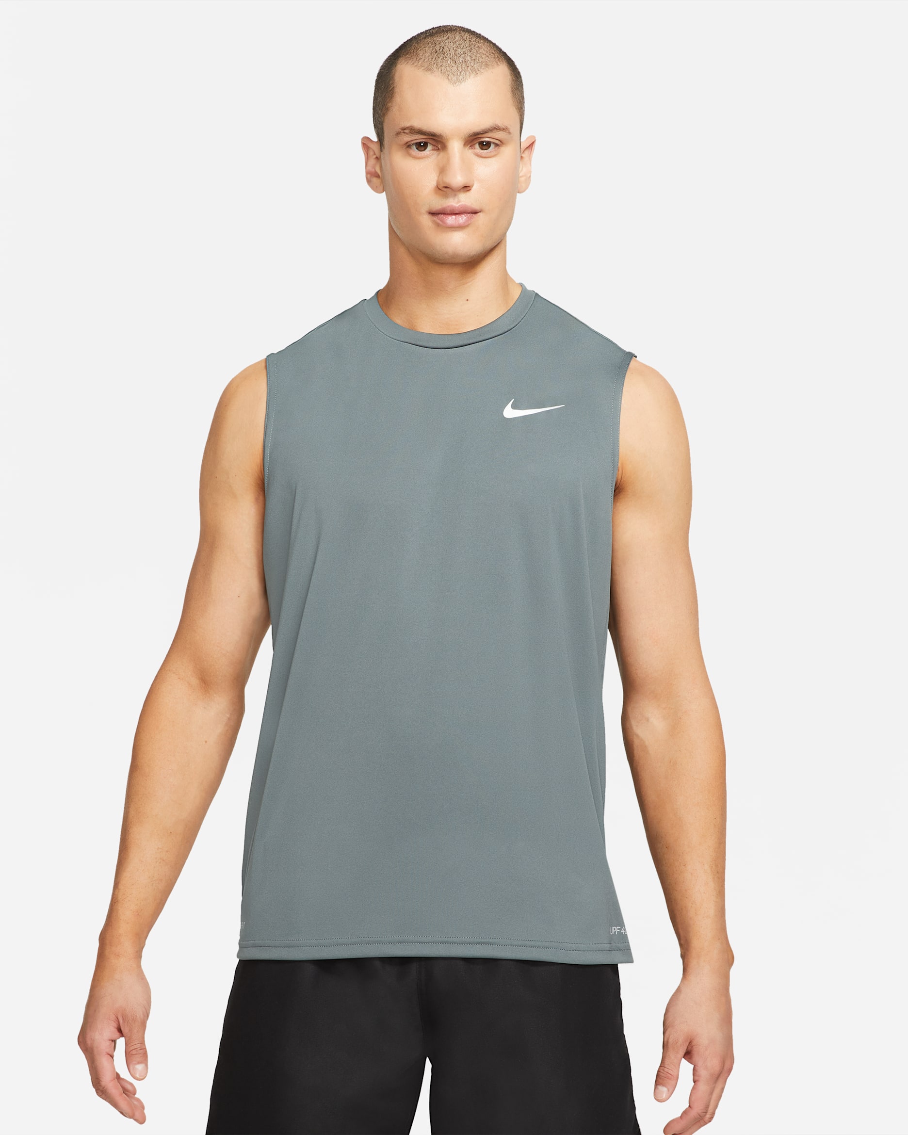 Nike Essential Men's Sleeveless Hydroguard Swim Shirt - Iron Grey