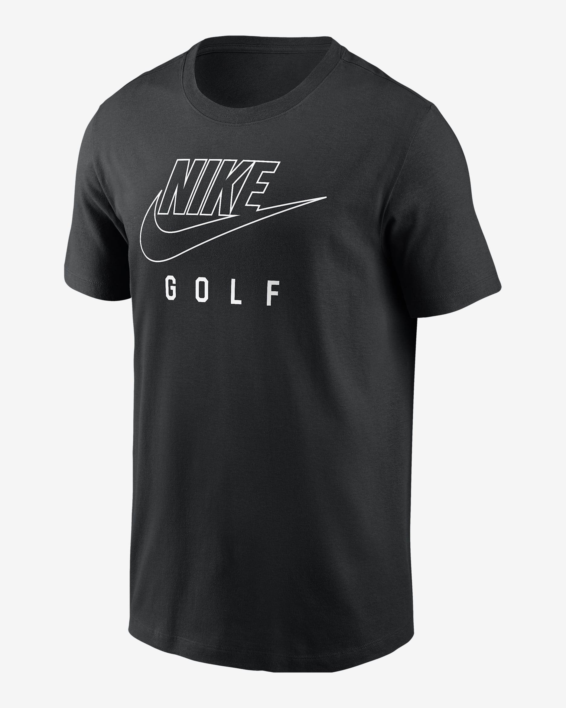 Playera de golf para hombre Nike Swoosh - Negro