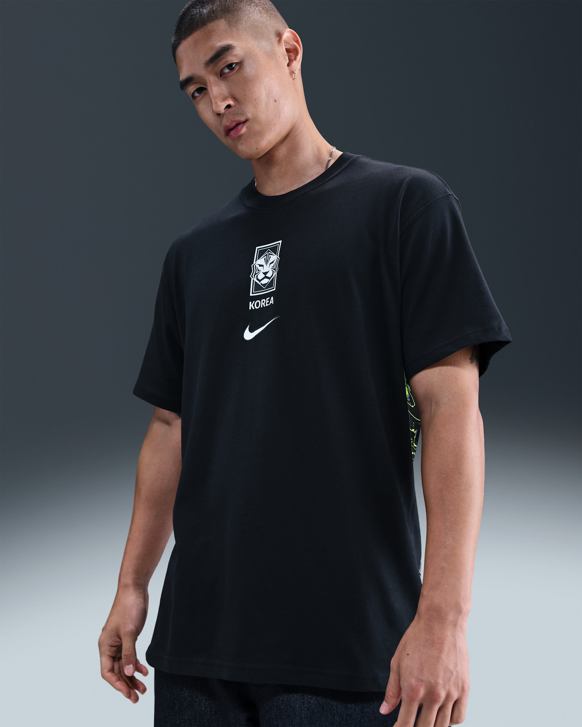 Korea Premium Goalkeeper Men's Nike Soccer T-Shirt - Black