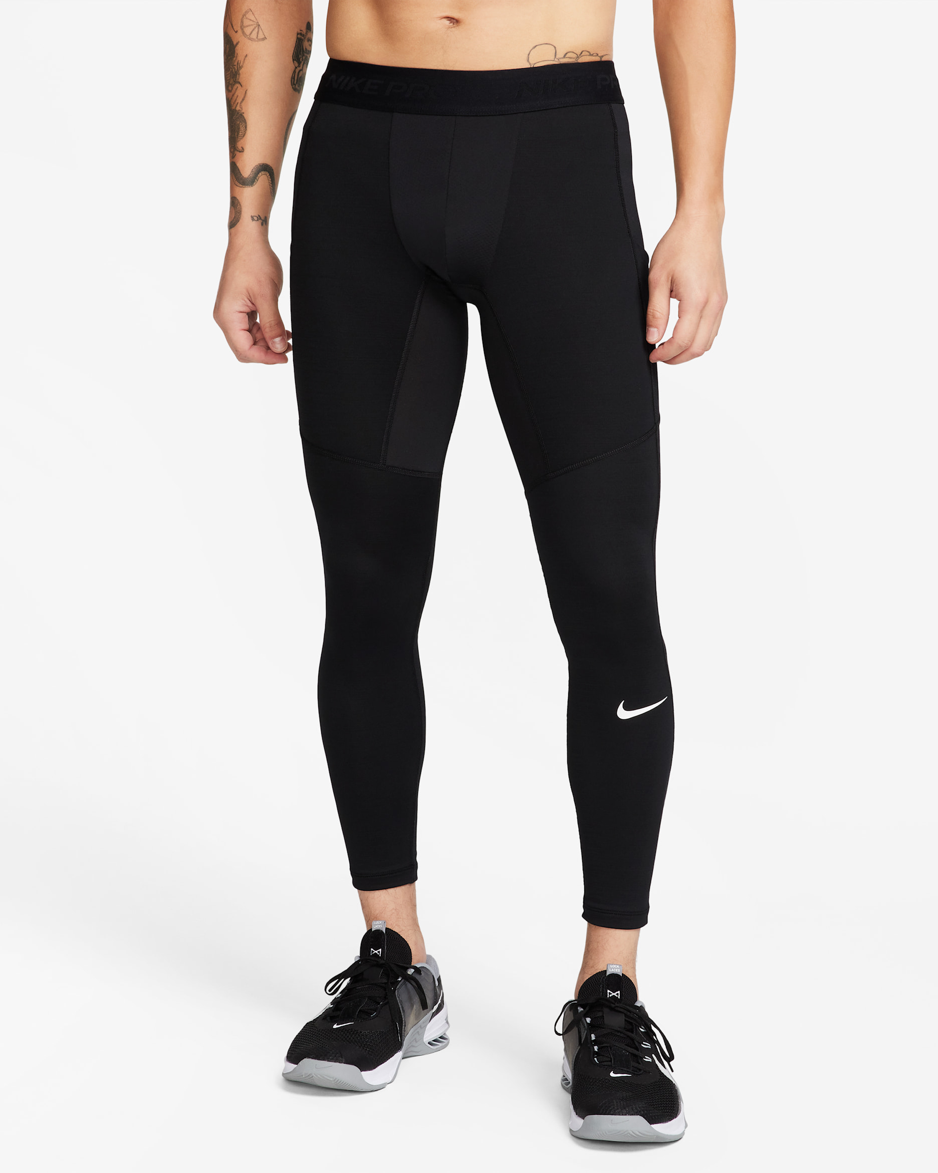 Nike Pro Warm Men's Tights - Black/White