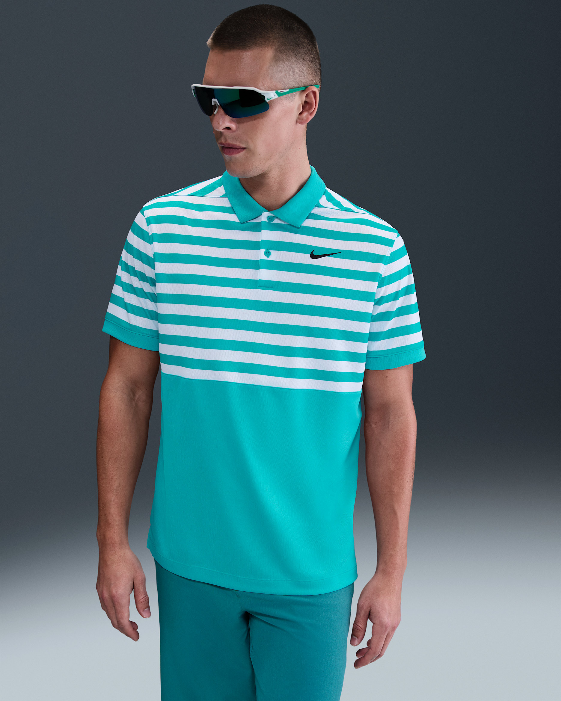 Nike Victory+ Men's Dri-FIT Golf Polo - Dusty Cactus/Black