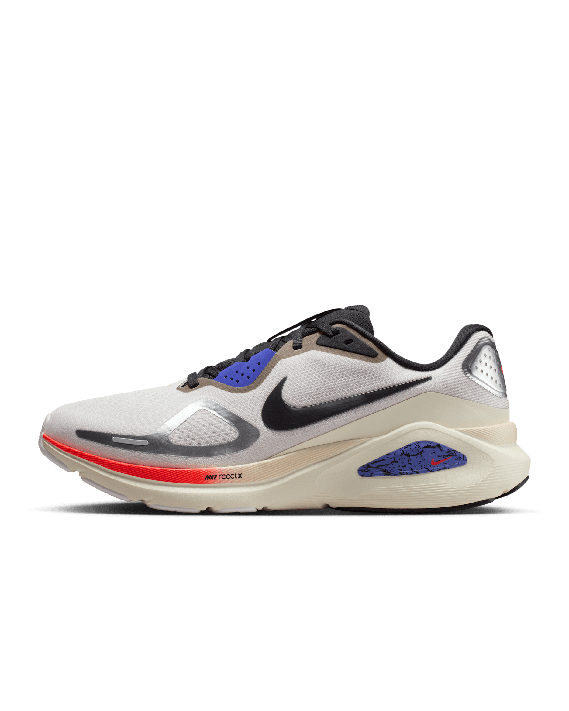 Nike Structure 26 Men's Road Running Shoes - Summit White/Bright Crimson/Persian Violet/Black