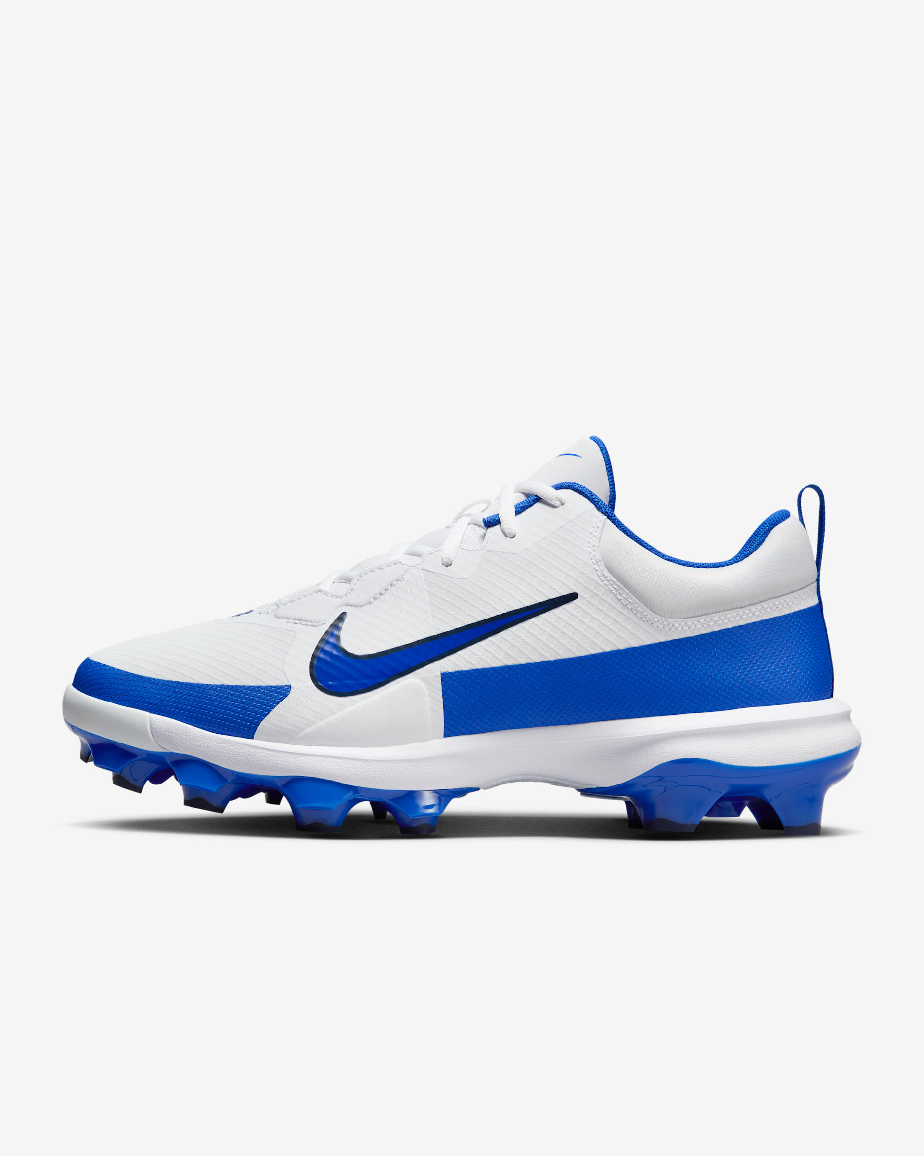 Nike Force Trout 9 Pro MCS Baseball Cleats - White/Midnight Navy/Football Grey/Hyper Royal