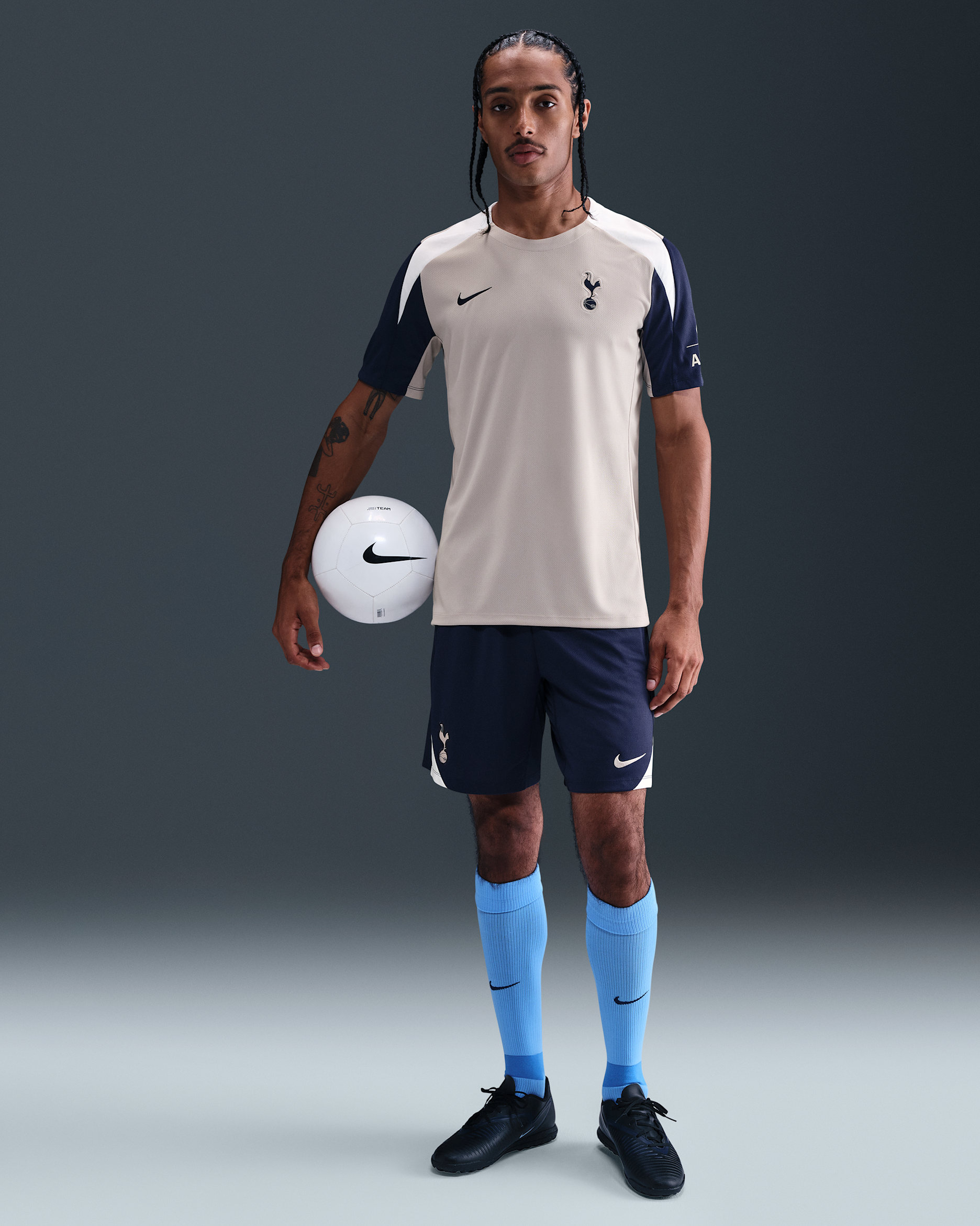Tottenham Hotspur Strike Men's Nike Dri-FIT Football Knit Shorts - Binary Blue/White/Light Iron Ore