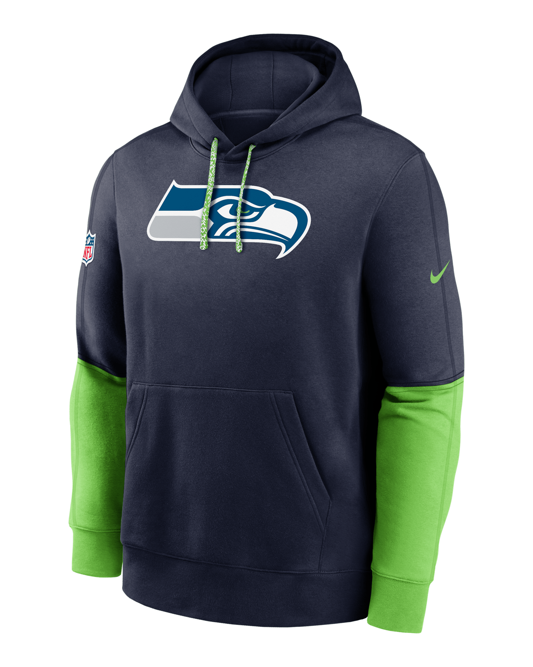 Seattle Seahawks Sideline Team Issue Club Men's Nike NFL Pullover Hoodie - College Navy