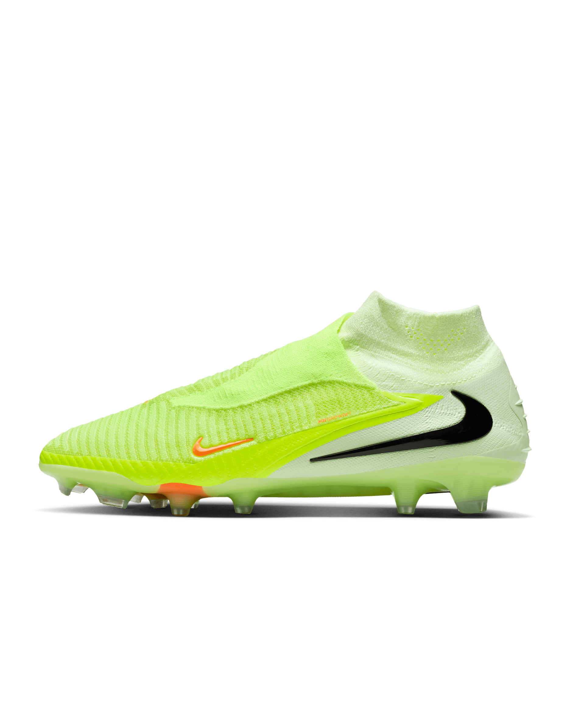 Tacos de fútbol para terreno firme Nike Phantom 6 High Elite - Hipercarmesí/Luz de calcio/Negro