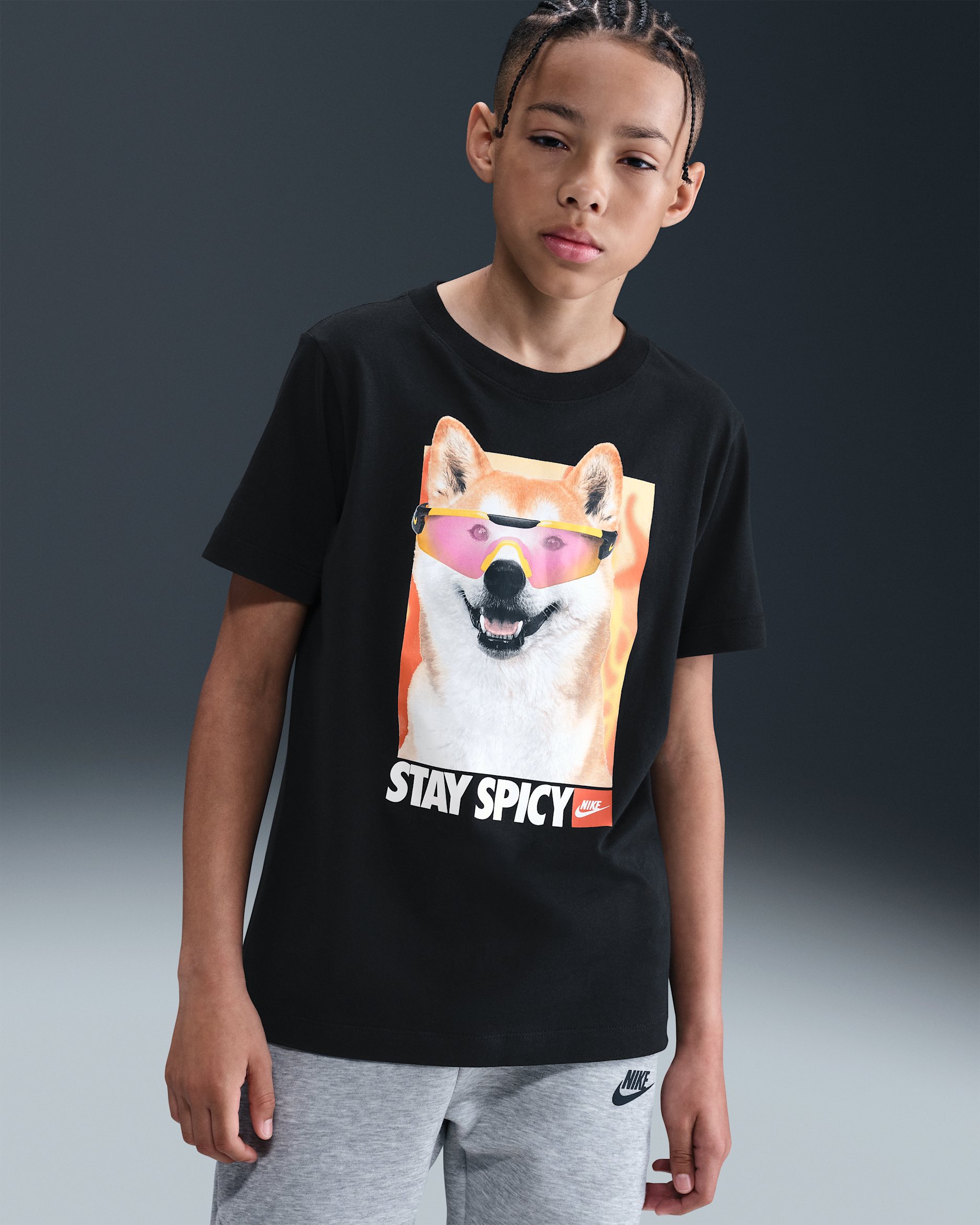 Nike Sportswear Older Kids' T-Shirt - Black