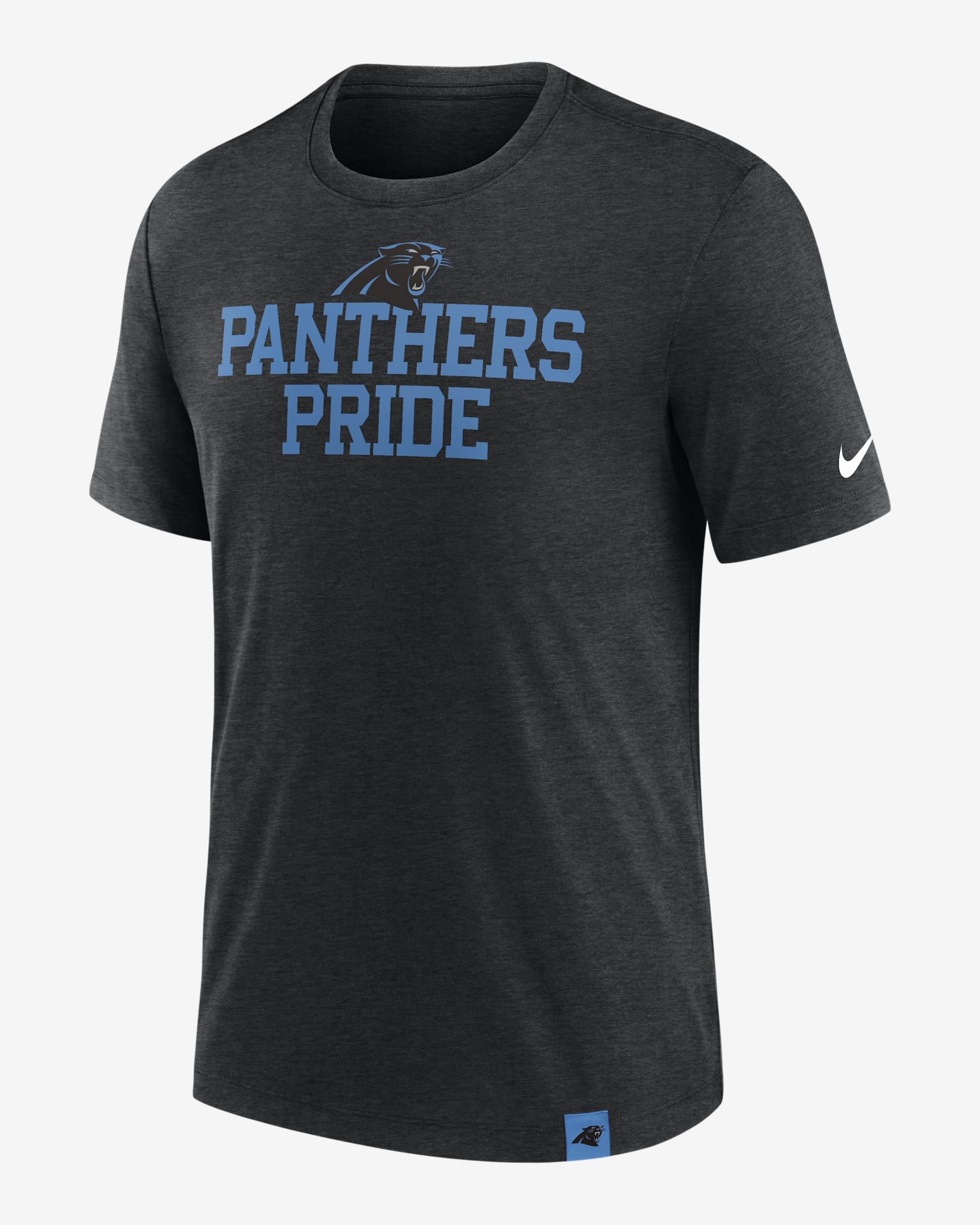 Carolina Panthers Blitz Men's Nike NFL T-Shirt - Black Heather