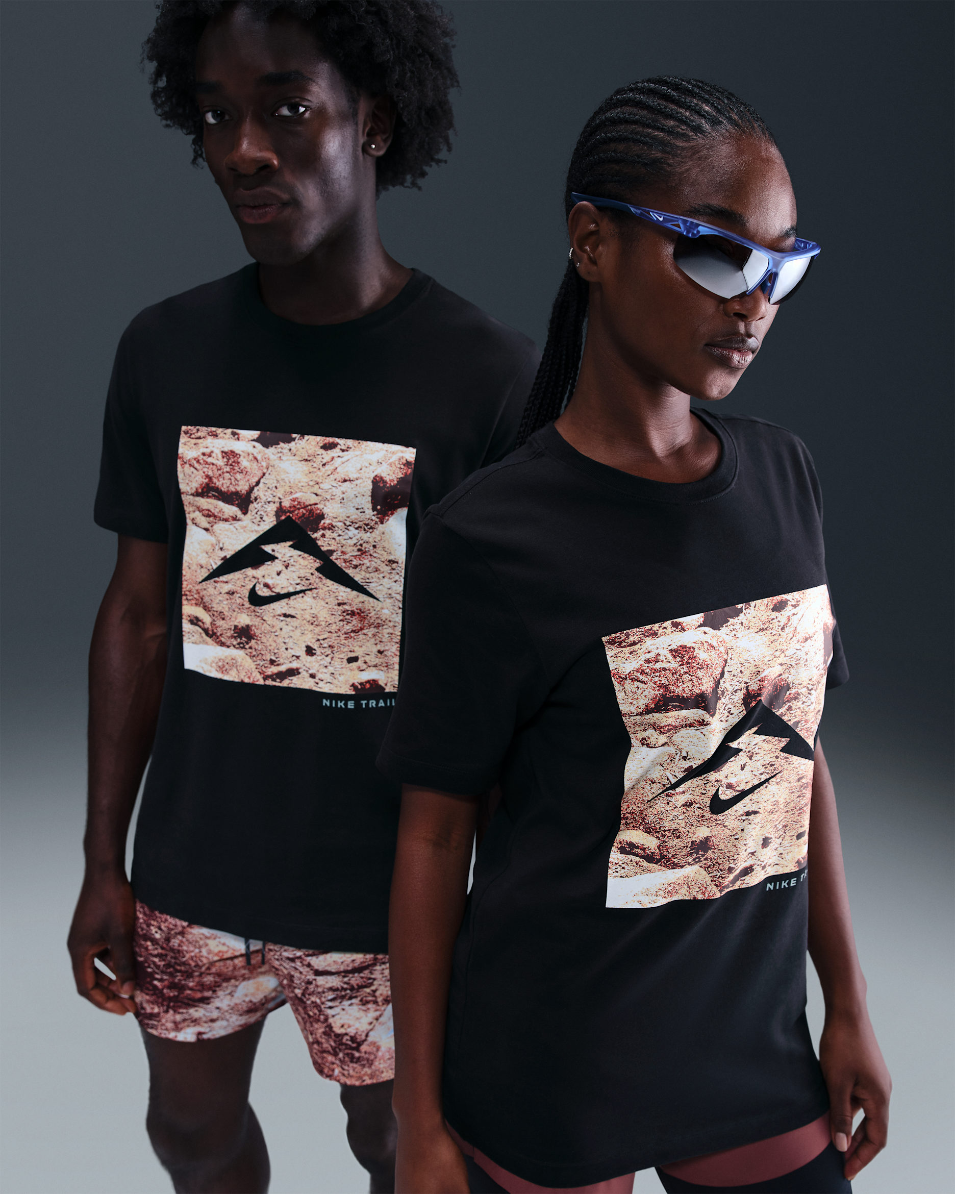 Playera de trail running Dri-FIT para hombre Nike - Negro