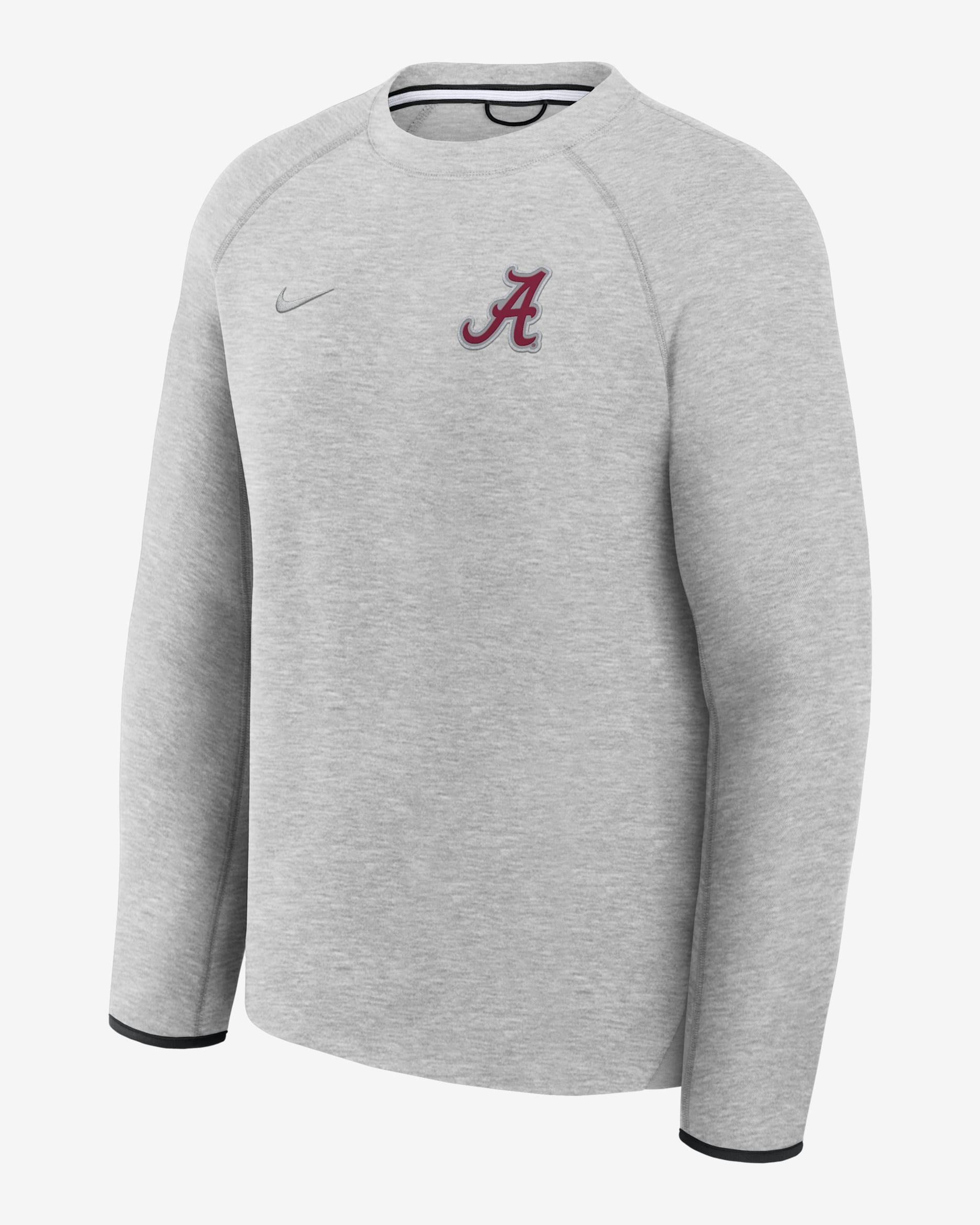 Sudadera de cuello redondo sin cierre universitaria Nike para hombre Alabama Tech Fleece - Gris
