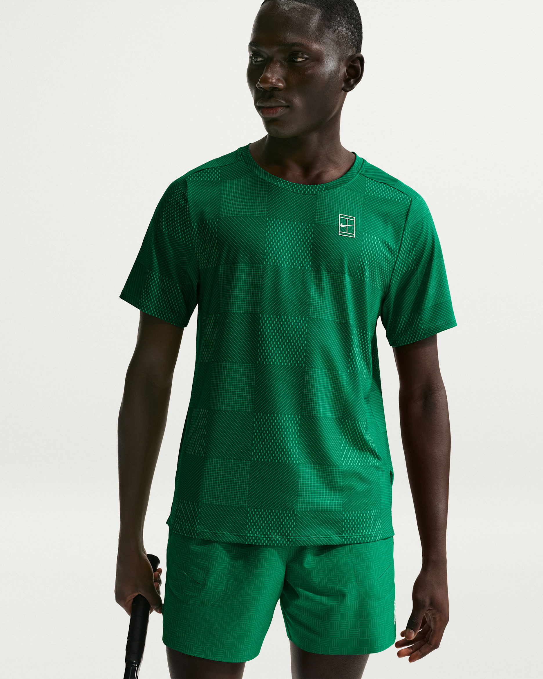 Maglia Dri-FIT NikeCourt Advantage – Uomo - Malachite/Bianco