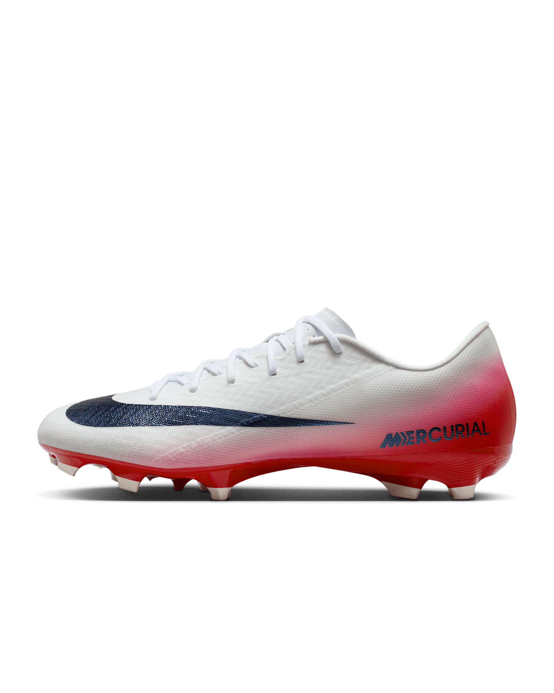 Nike Mercurial Vapor 16 Academy LV8 Multi-Ground Low-Top Soccer Cleats - University Red/Dark Obsidian