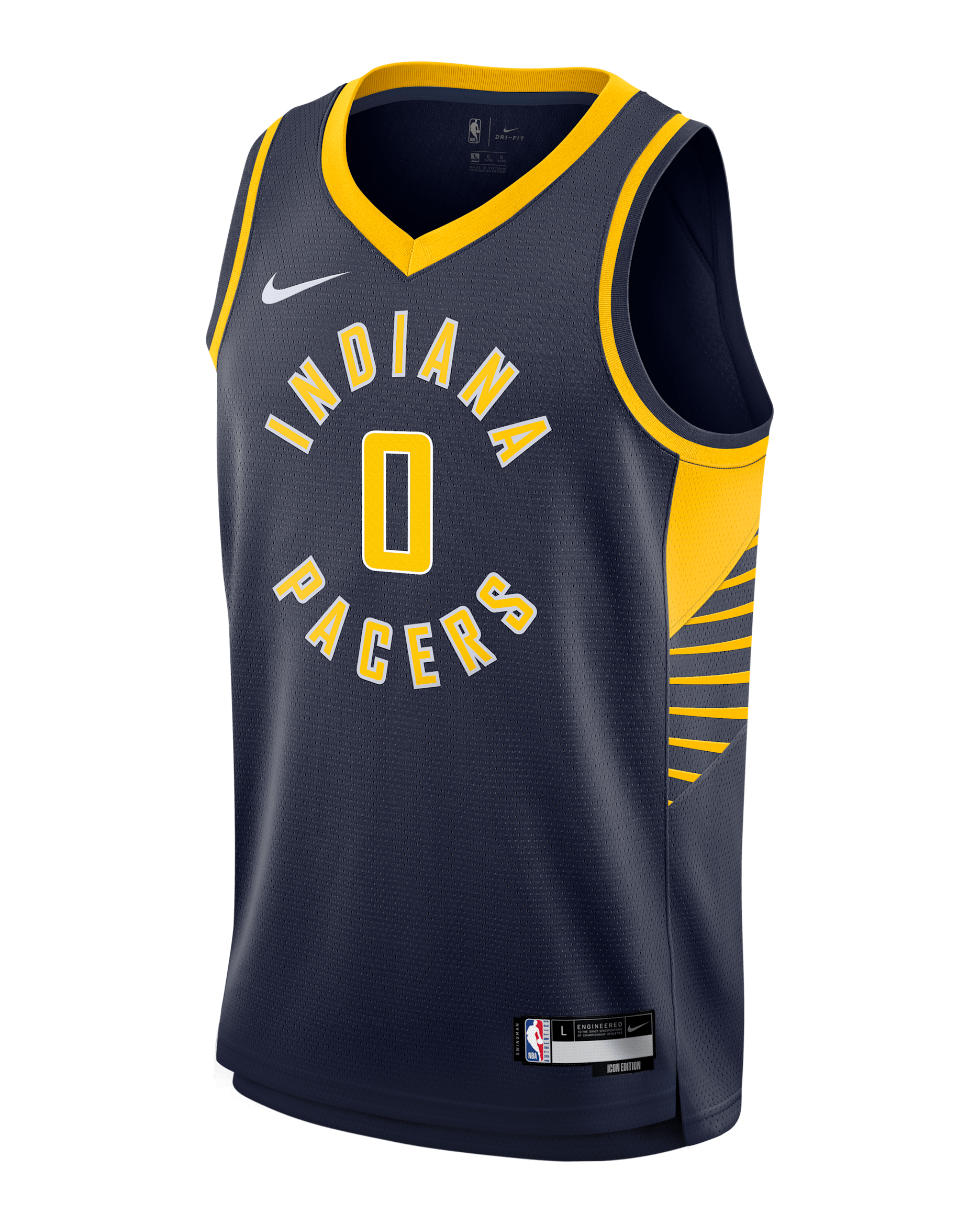 Tyrese Haliburton Indiana Pacers 2024/25 Icon Edition Big Kids' Nike NBA Swingman Jersey - College Navy