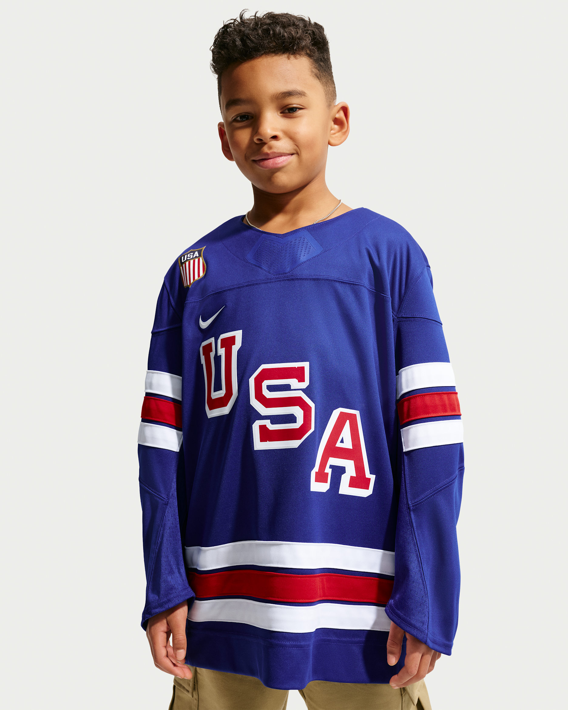 Nike "Team USA" Little Kids' Hockey Jersey - Deep Royal Blue