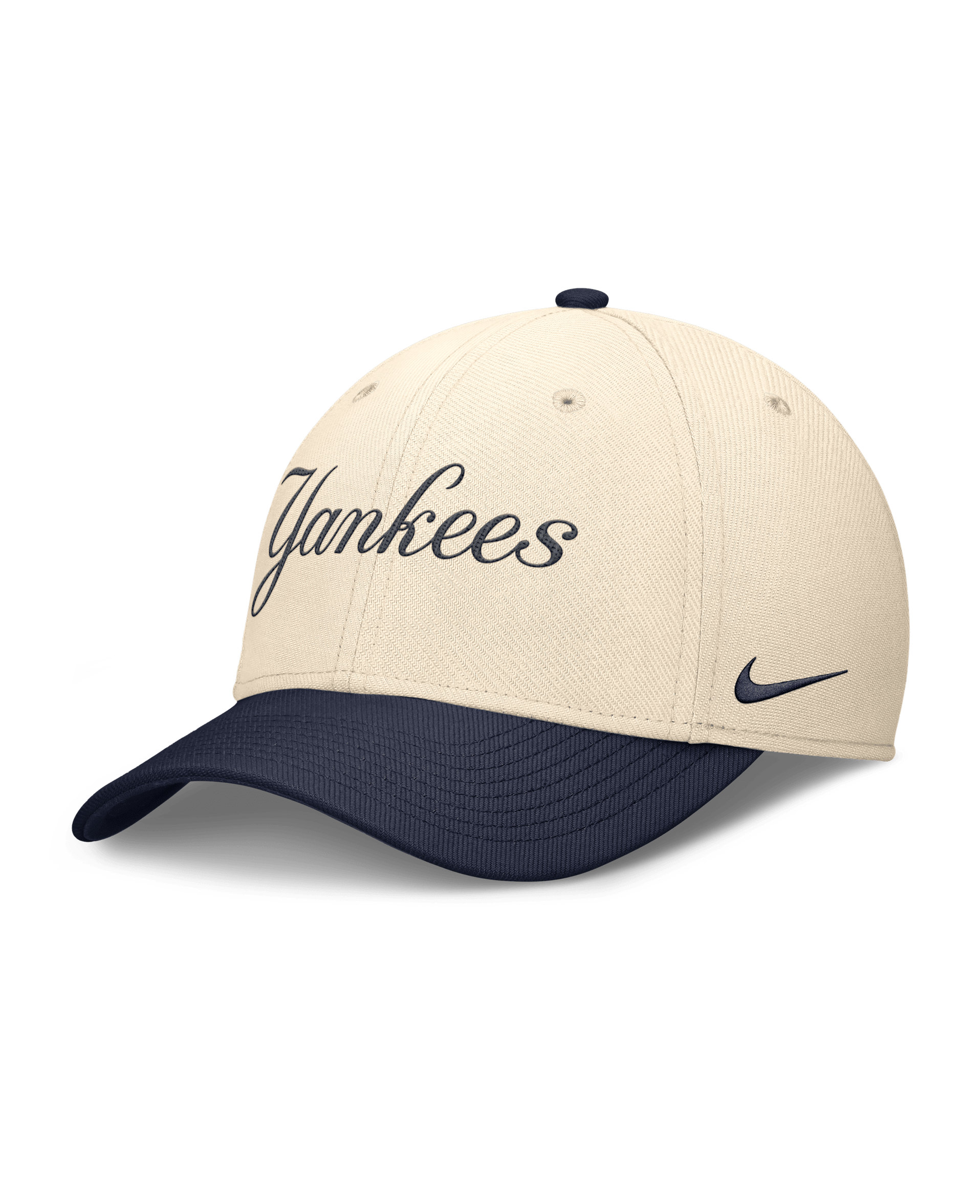 New York Yankees Statement Rise Swoosh Men's Nike Dri-FIT MLB Hat - Natural