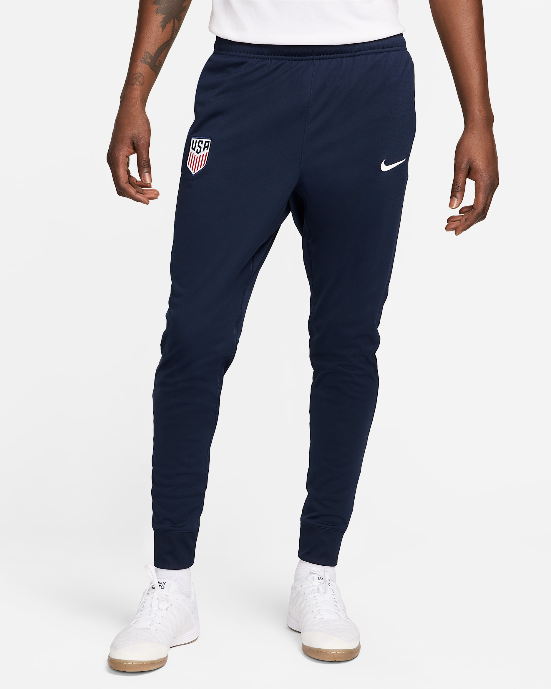 USMNT Strike Men's Nike Dri-FIT Soccer Track Pants - Obsidian/White