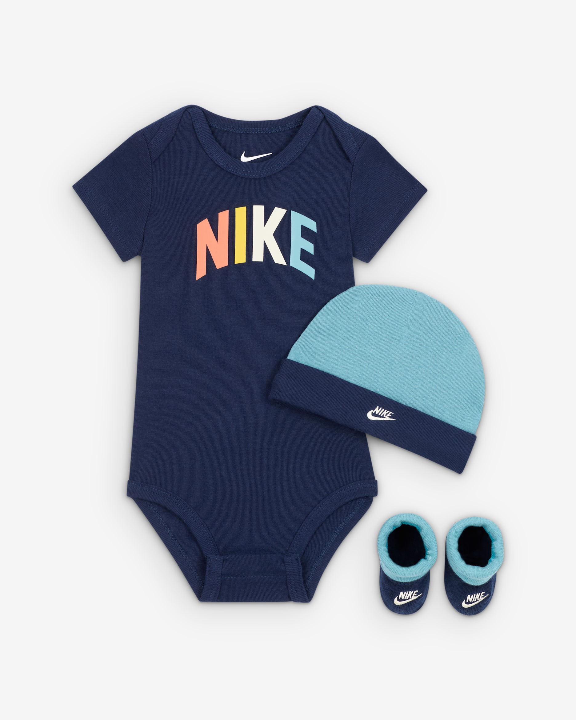 Nike Powder Play Baby (0-9M) 3-Piece Boxed Set - Midnight Navy