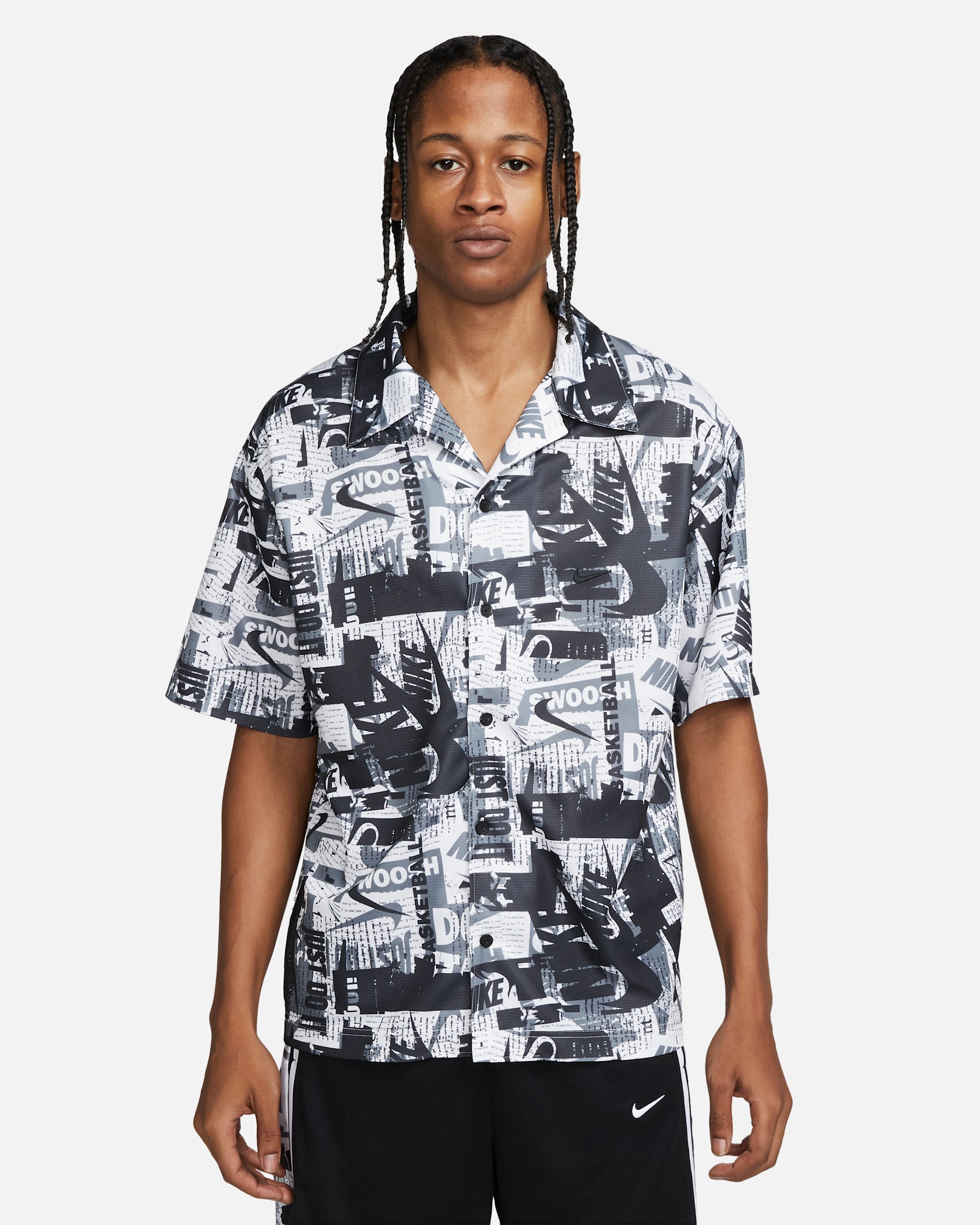 Nike Dri-FIT Men's Basketball Shooting Top - Cool Grey/Black