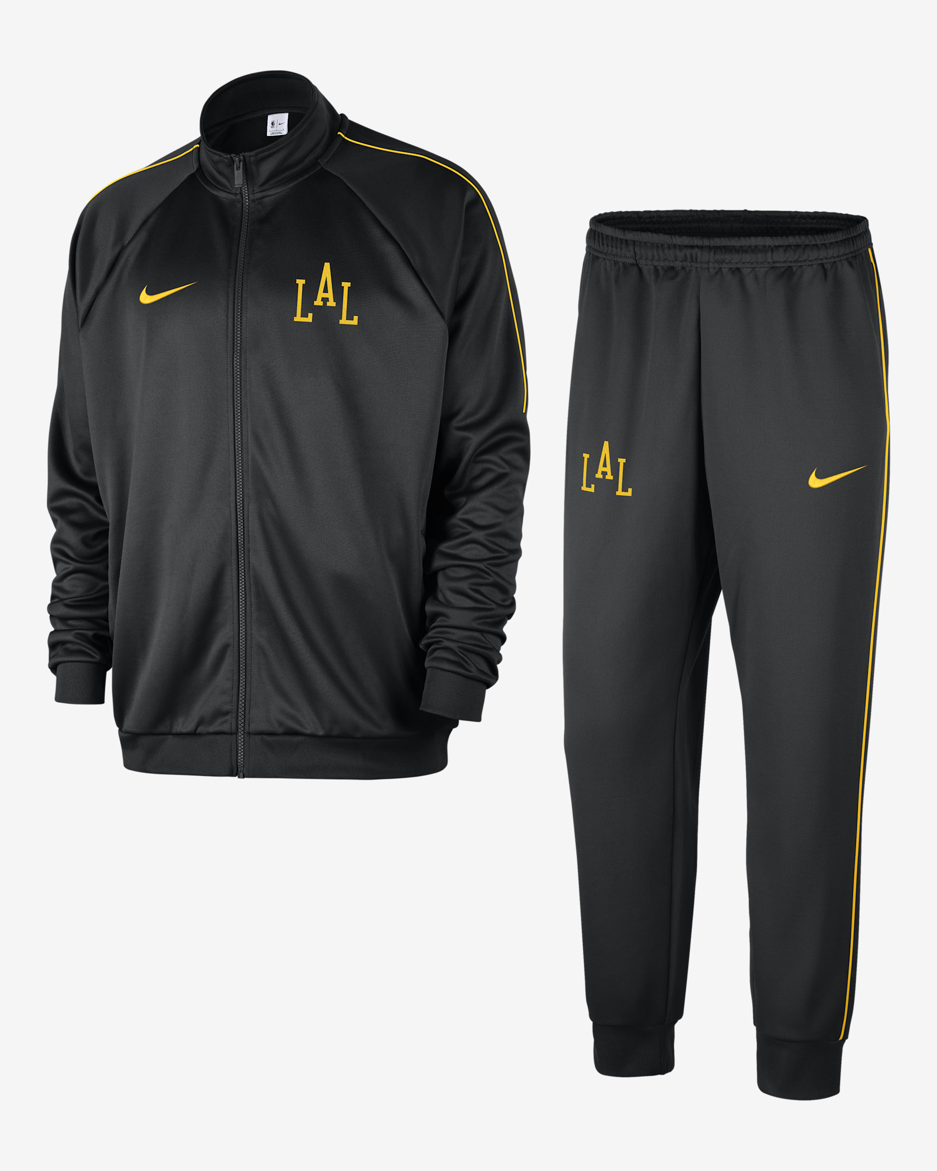 Los Angeles Lakers City Edition Nike NBA Club Peak-tracksuit til mænd - sort/Amarillo