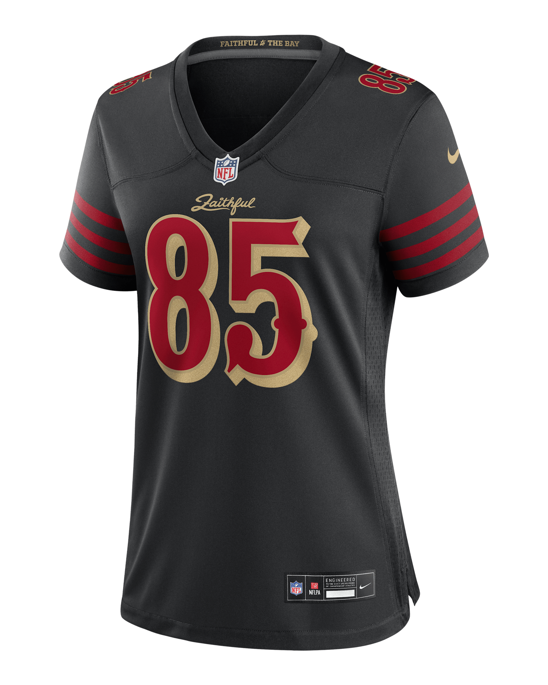 George Kittle San Francisco 49ers Rivalries Collection Women’s Nike NFL Game Jersey - Black