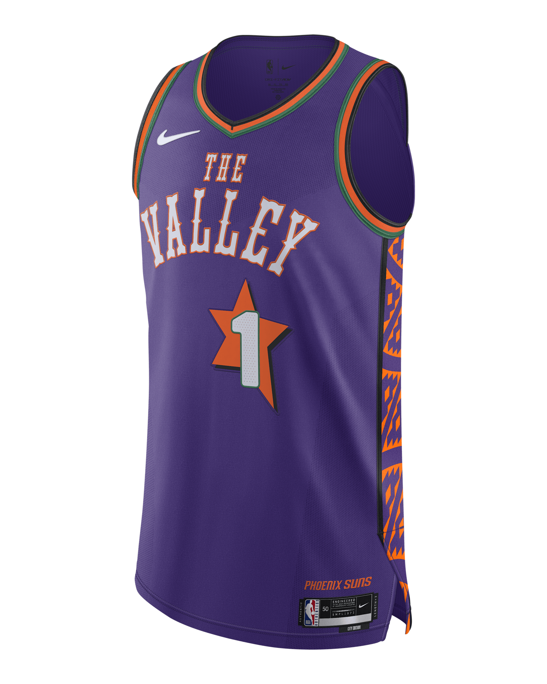 Devin Booker Phoenix Suns 2024/25 City Edition Men's Nike Dri-FIT ADV NBA Authentic Jersey - Field Purple