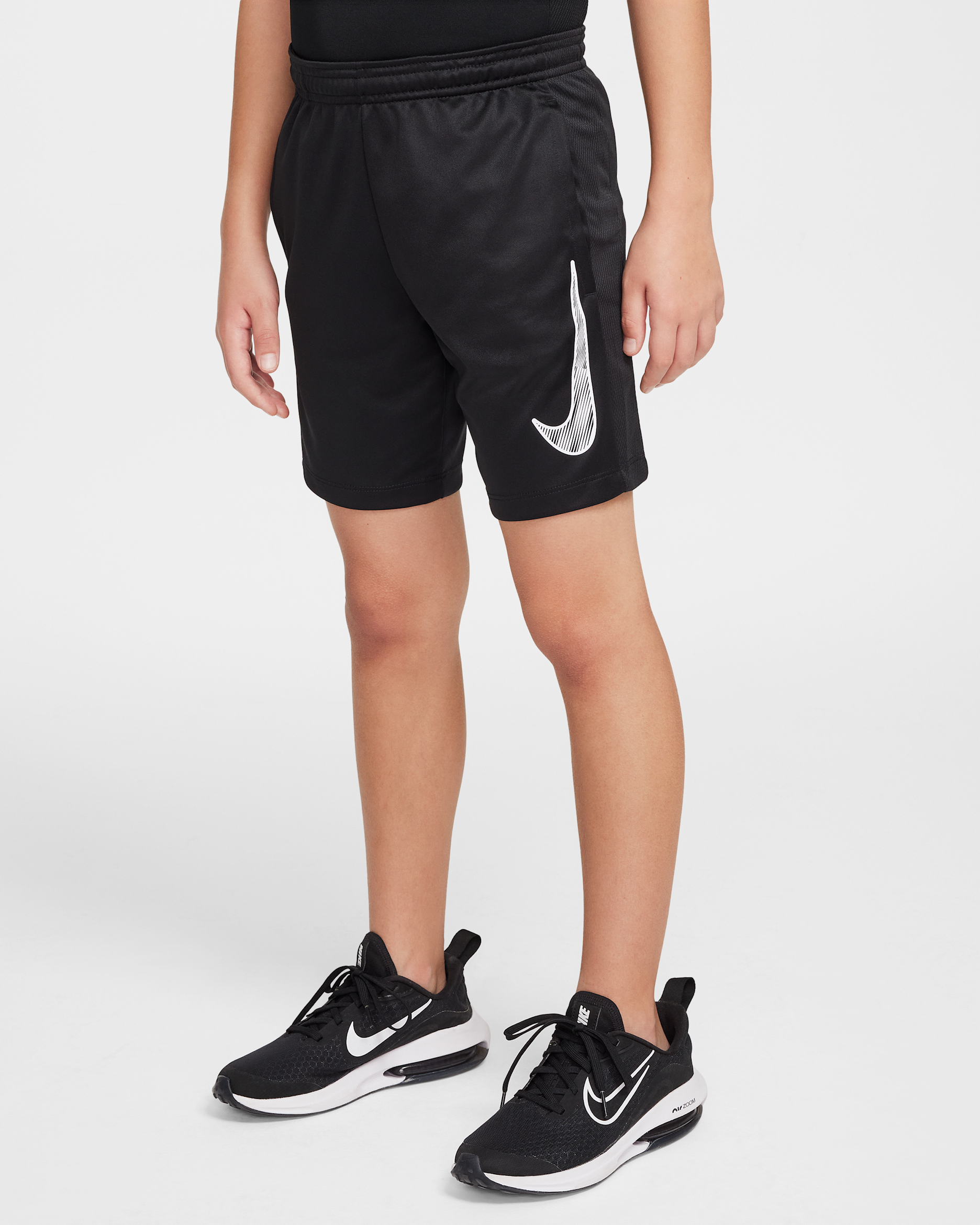 Nike Trophy23 Dri-FIT Genç Çocuk Şortu - Siyah/Siyah/Beyaz