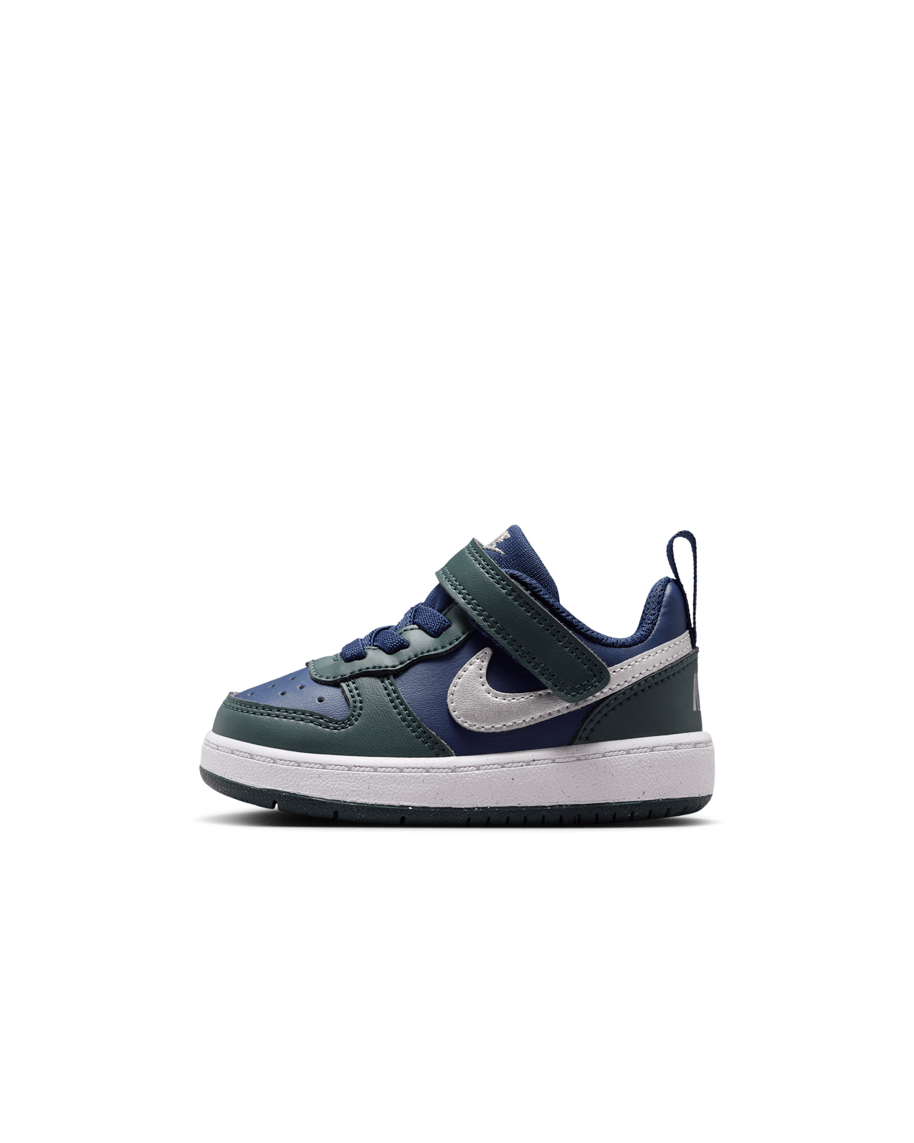 Nike Court Borough Low Recraft Baby/Toddler Shoes - Midnight Navy/Seaweed/White/Metallic Silver