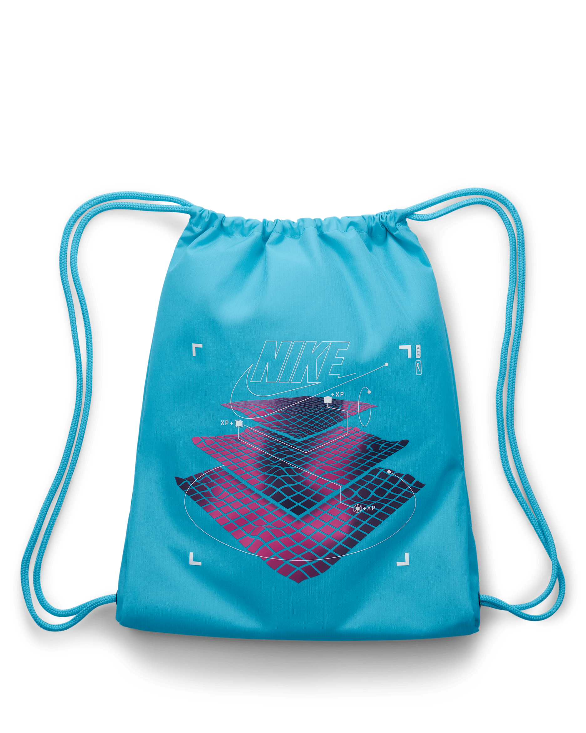 Nike Kids' Drawstring Bag (12L) - Baltic Blue/Baltic Blue/White
