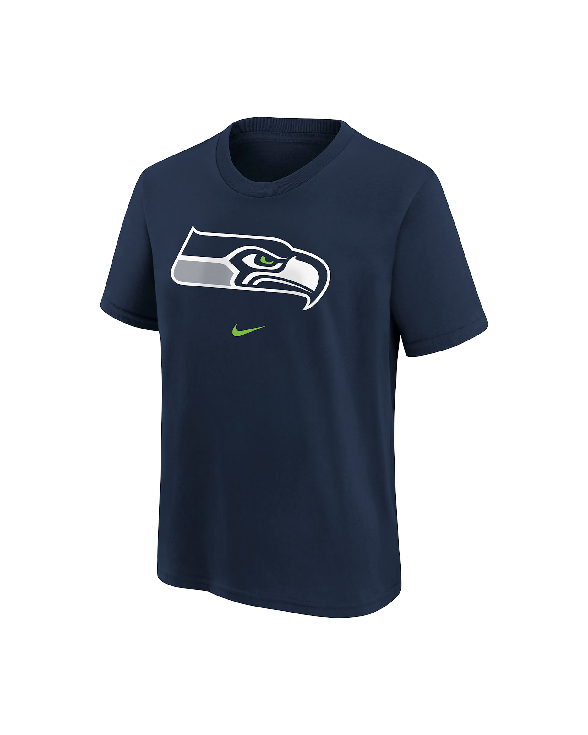 Playera Nike Dri-FIT de la NFL para niños talla grande Seattle Seahawks Primary Logo Legend - Azul marino