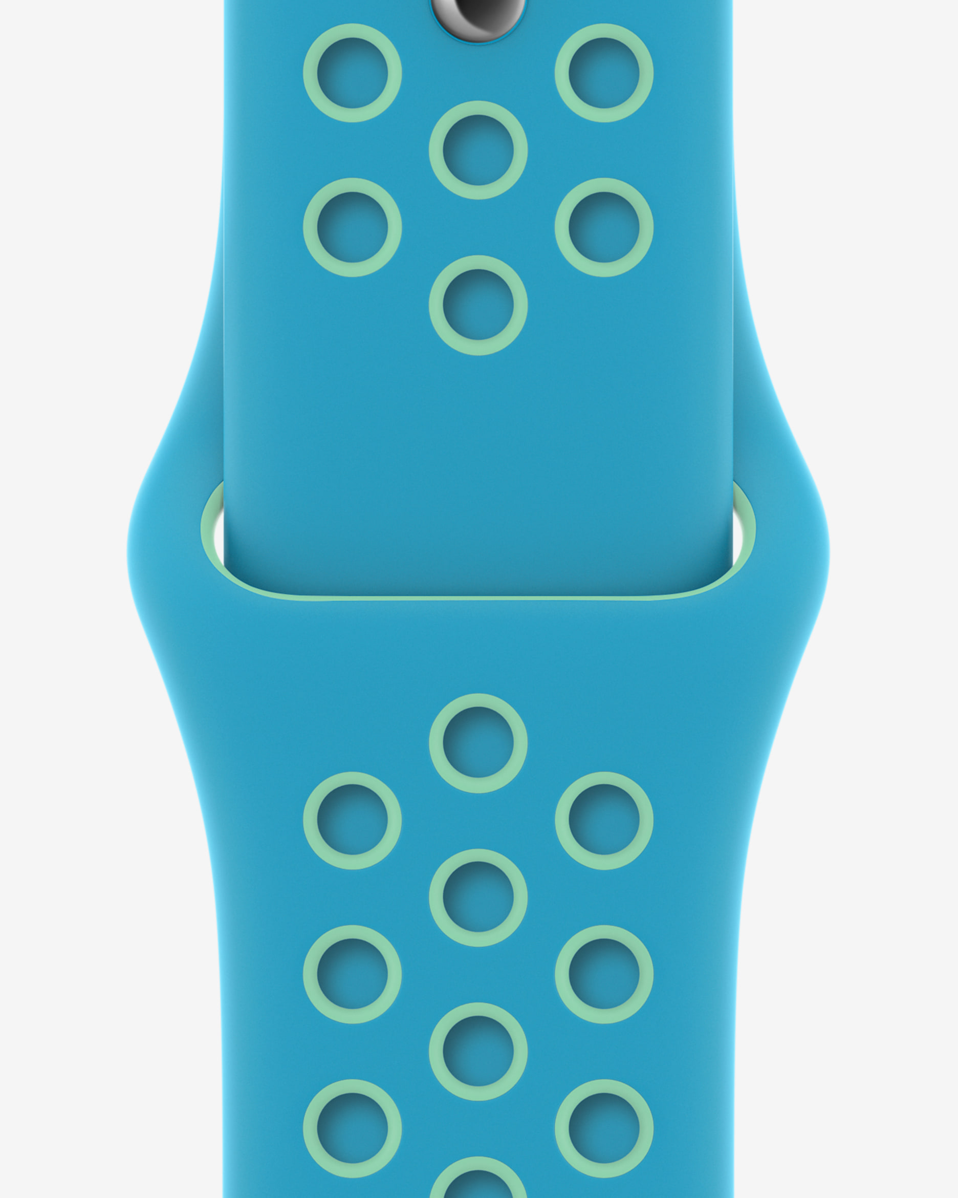 40mm Chlorine Blue/Green Glow Nike Sport Band - Regular - Chlorine Blue/Green Glow