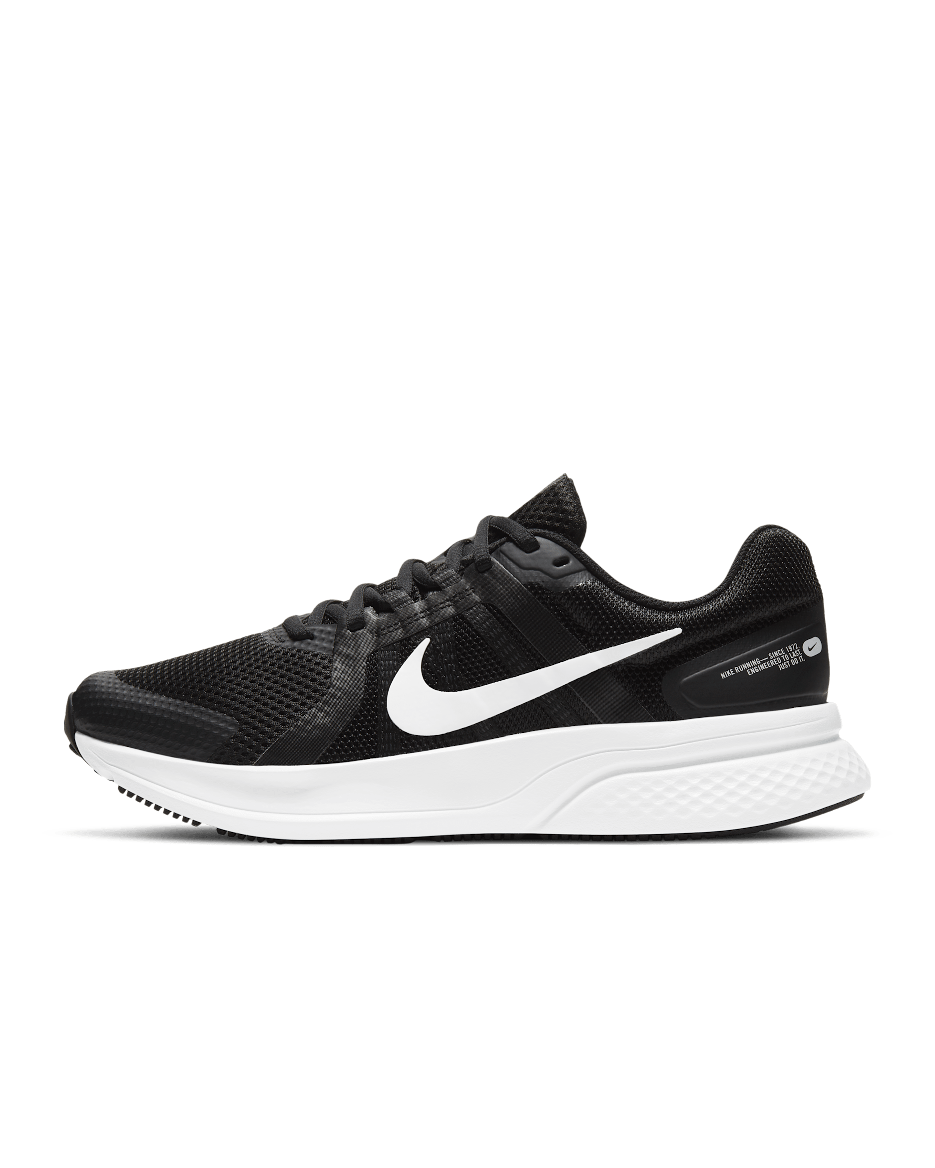 Nike Run Swift 2 Men's Road Running Shoes - Black/Dark Smoke Grey/White