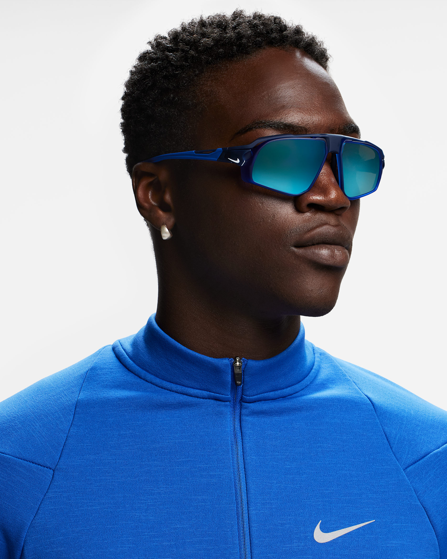 Nike Flyfree Mirrored Sunglasses - Mystic Navy