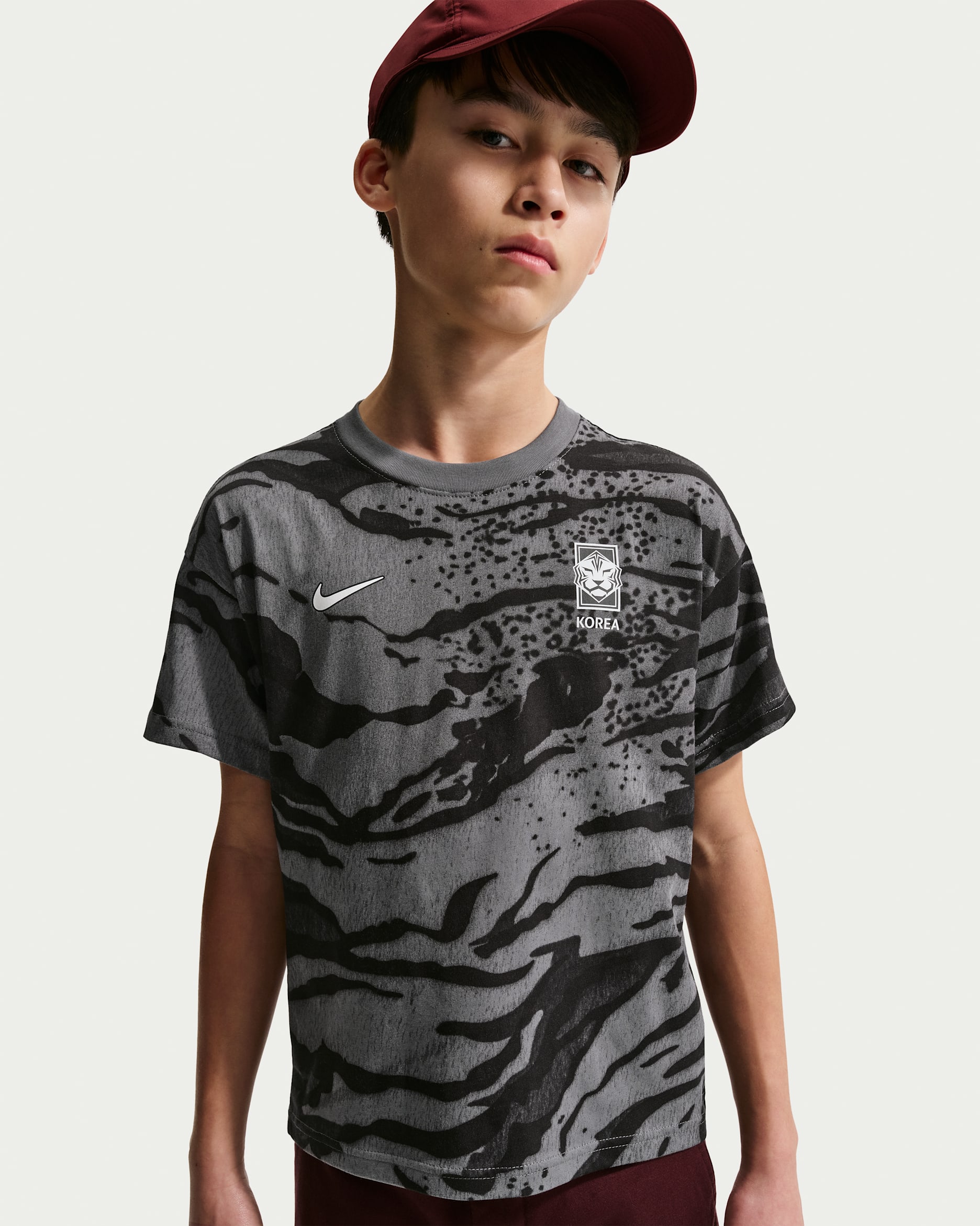 Korea Big Kids' Nike Soccer T-Shirt - Iron Grey