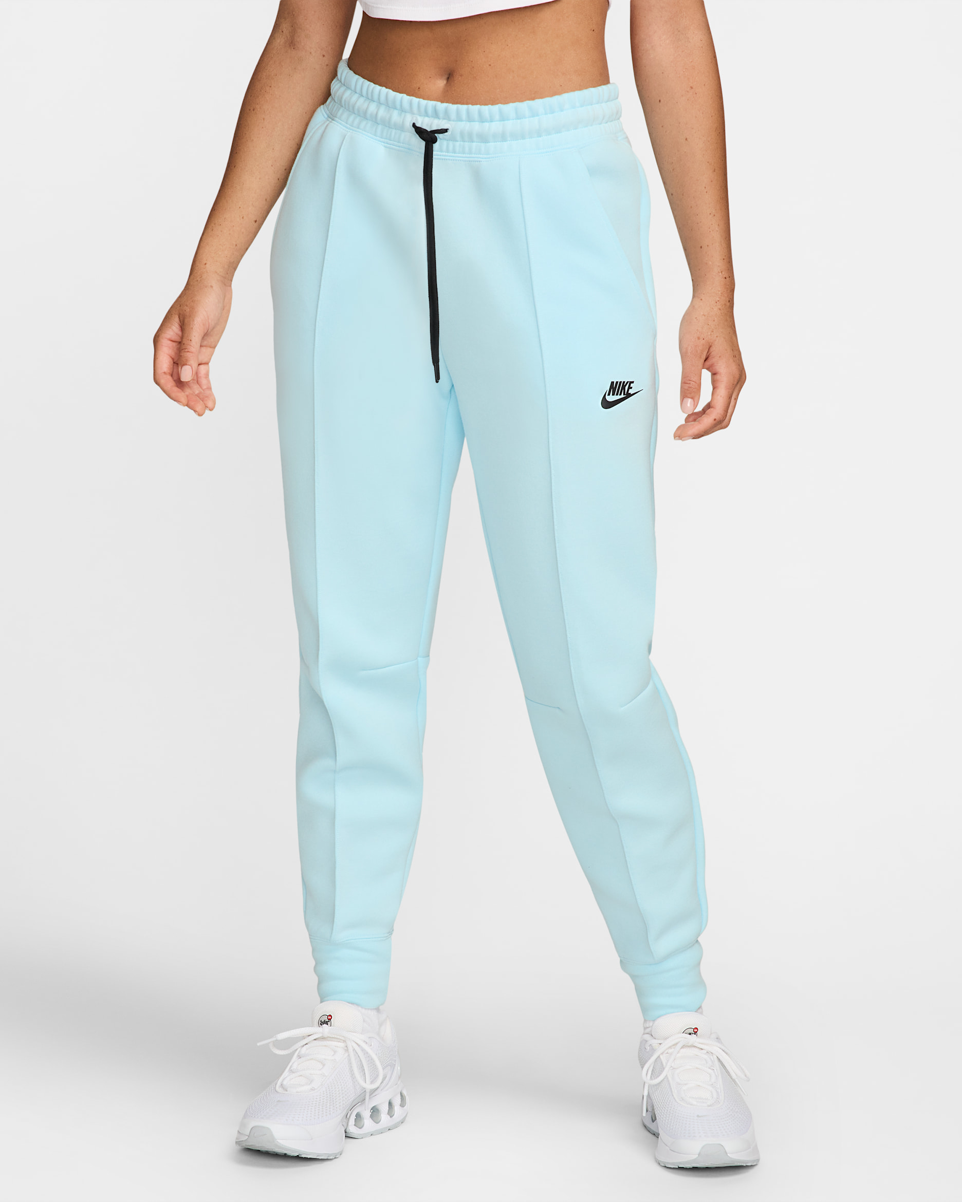 Nike Sportswear Tech Fleece Women's Mid-Rise Joggers - Glacier Blue/Black