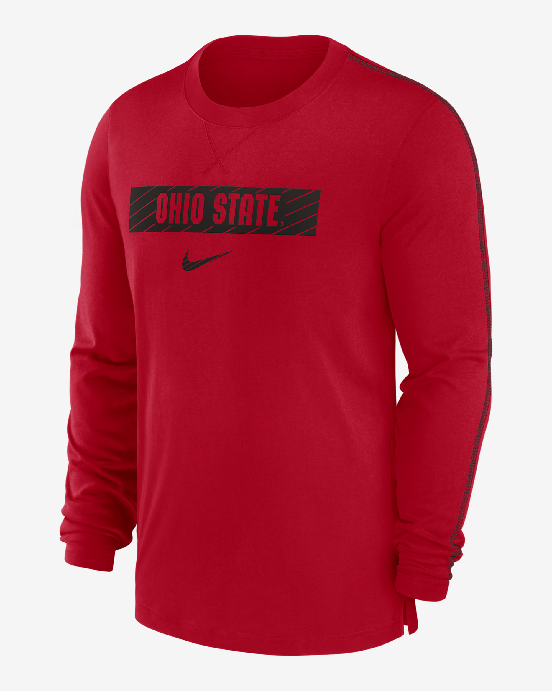 Ohio State Buckeyes Sideline Player Men's Nike Dri-FIT College T-Shirt - Red