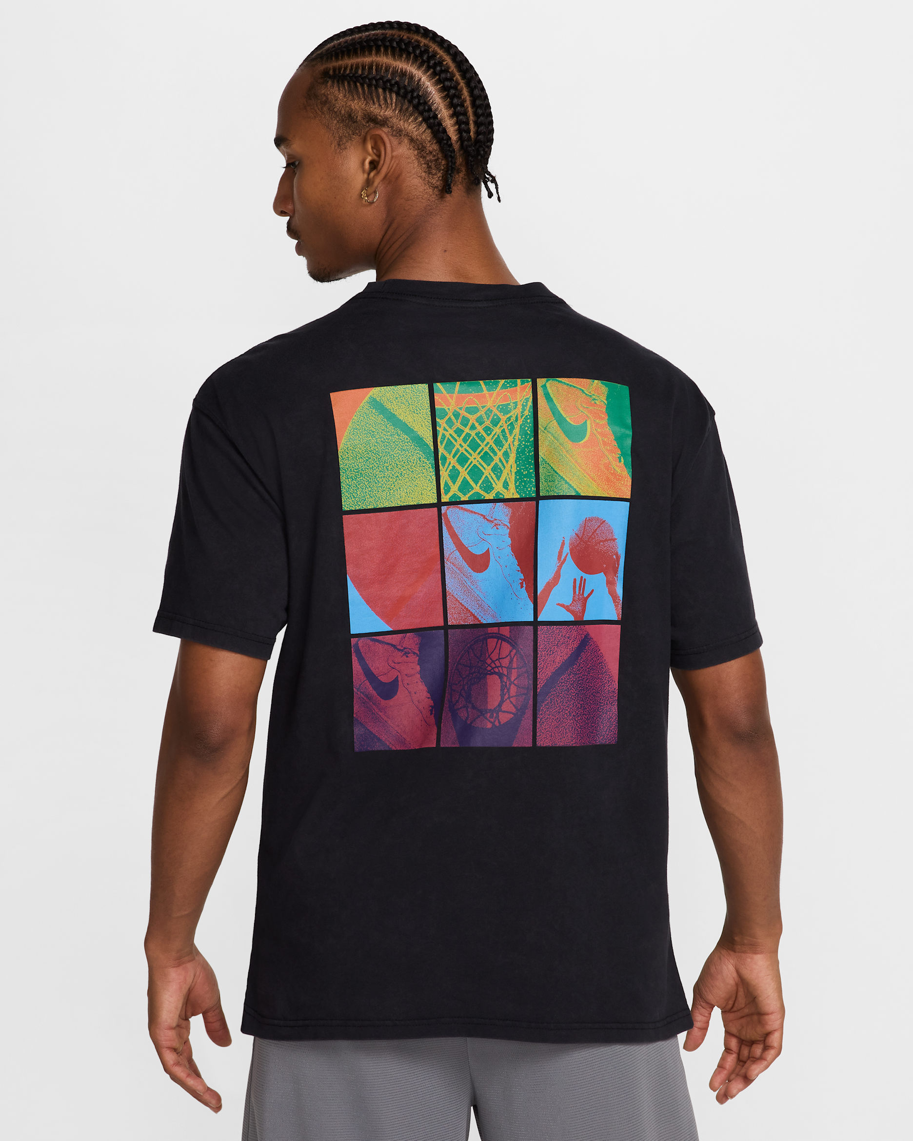 Playera de básquetbol Max90 para hombre Nike - Negro