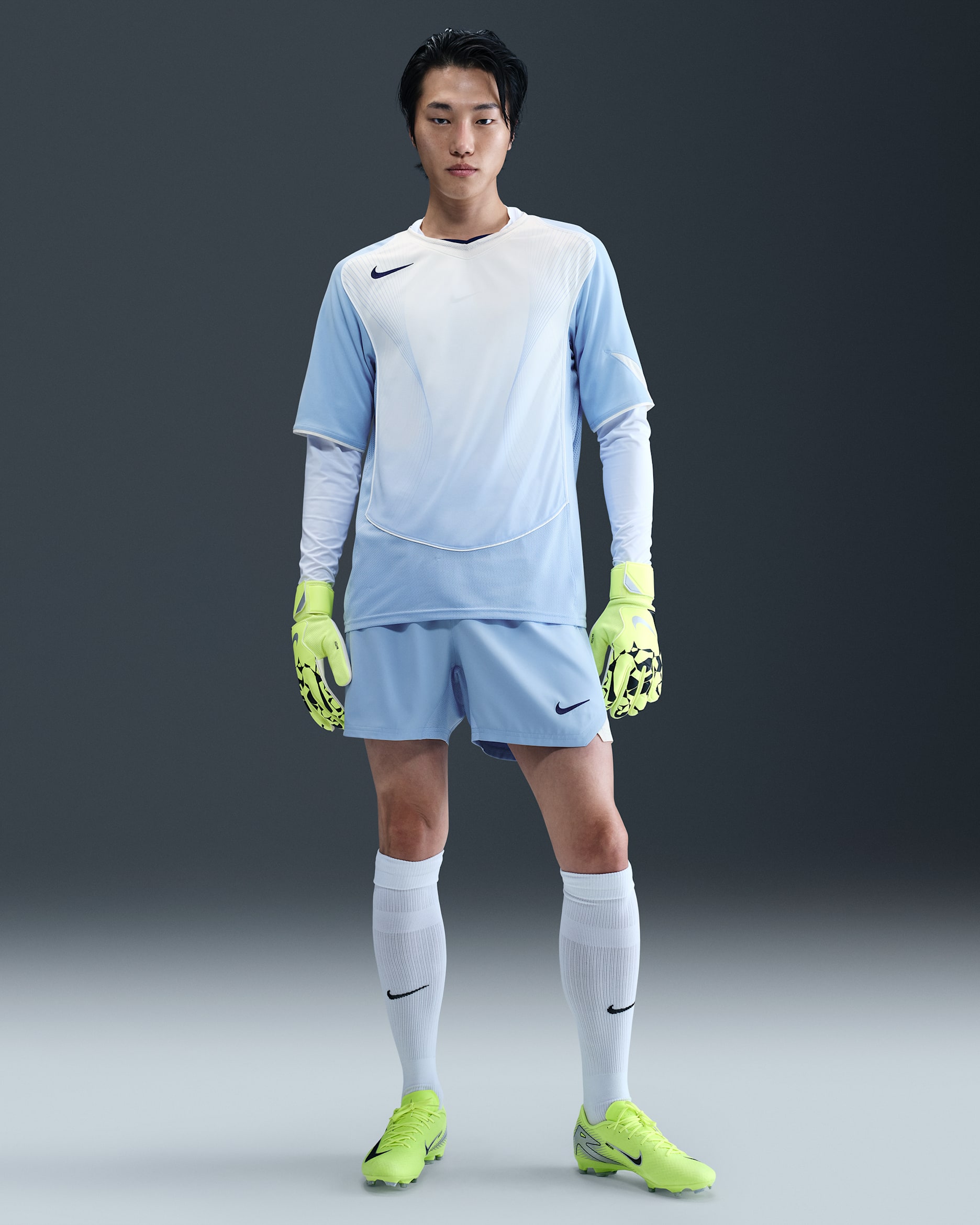 Shorts de fútbol Dri-FIT para hombre Nike Total 90 - Aluminio/Vela/Azul vacío