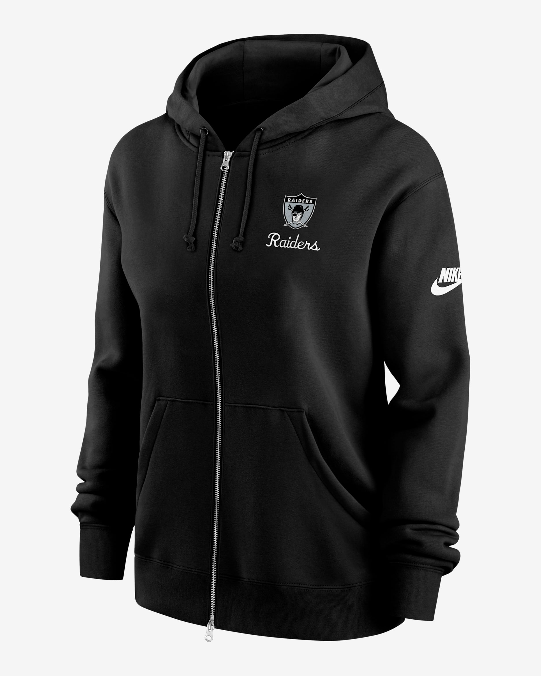 Las Vegas Raiders Phoenix Rewind Women's Nike NFL Full-Zip Hoodie - Black