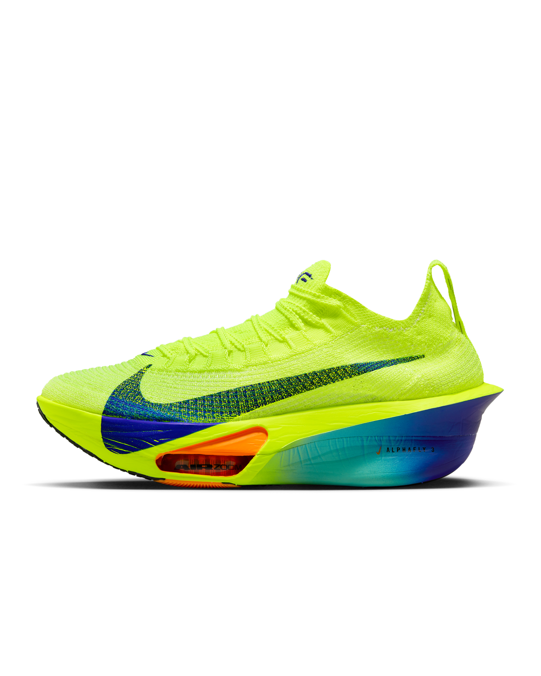 Nike Alphafly 3 Women's Road Racing Shoes - Volt/Dusty Cactus/Total Orange/Concord