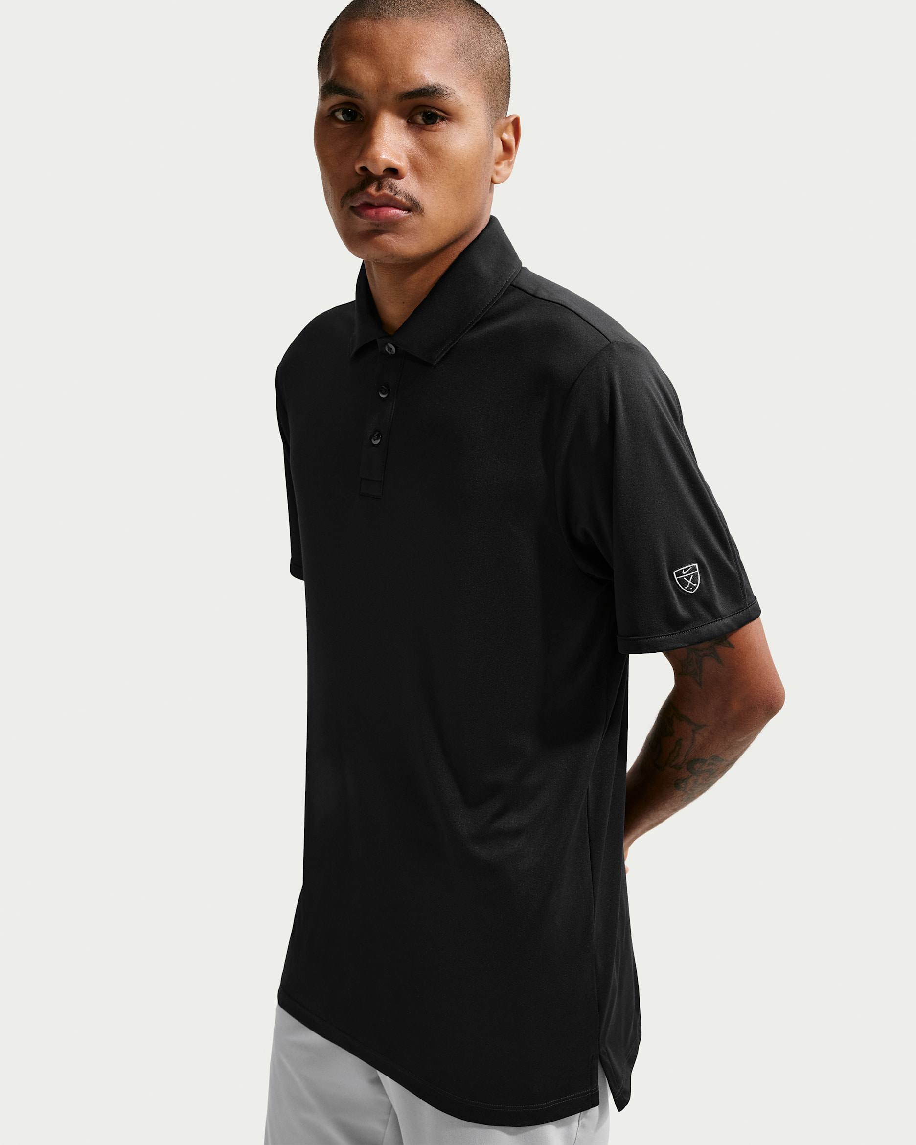 Nike Par Men's Dri-FIT Golf Polo - Black/Black
