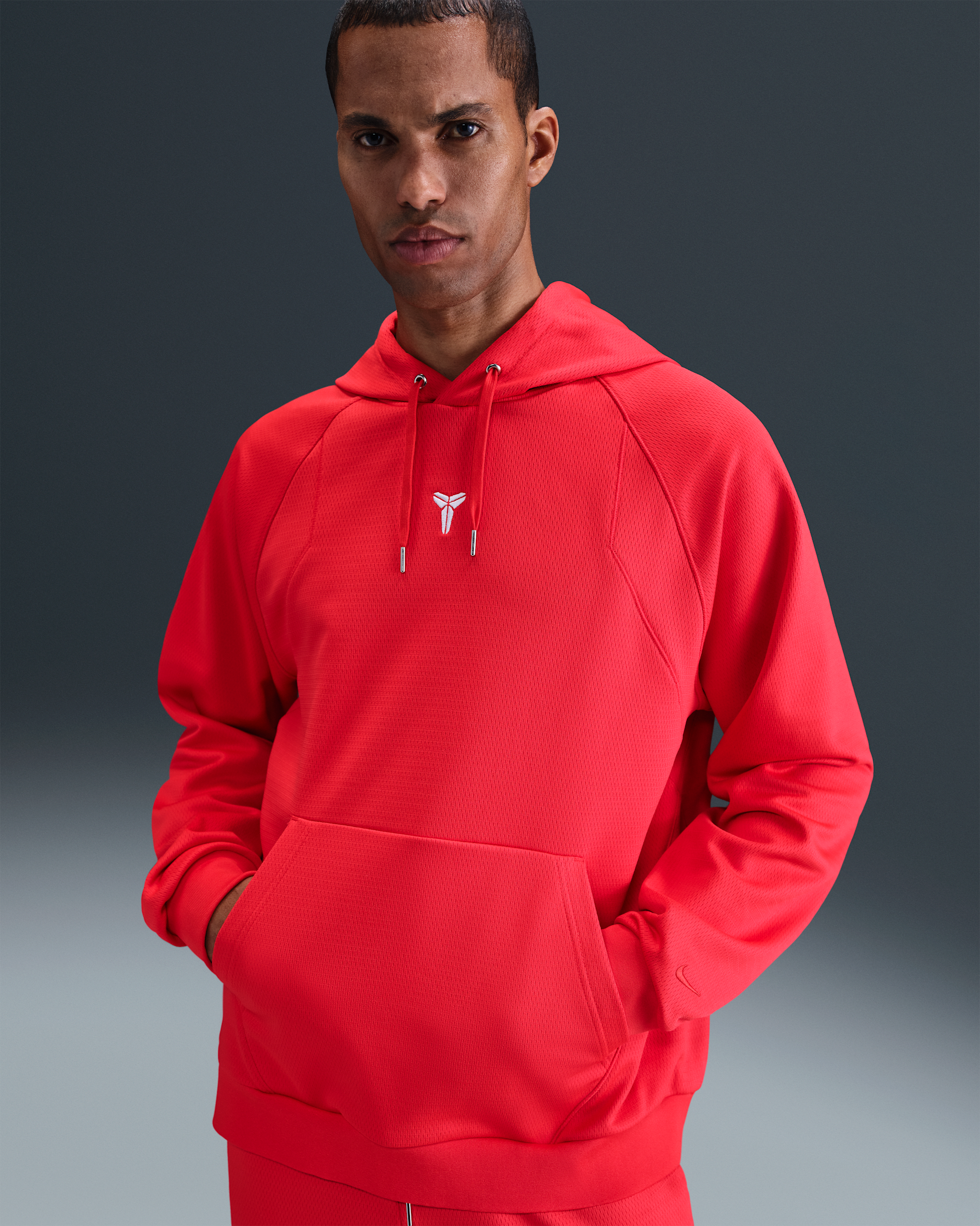 Kobe Therma-FIT Pullover Hoodie - Light Crimson/Light Crimson/White
