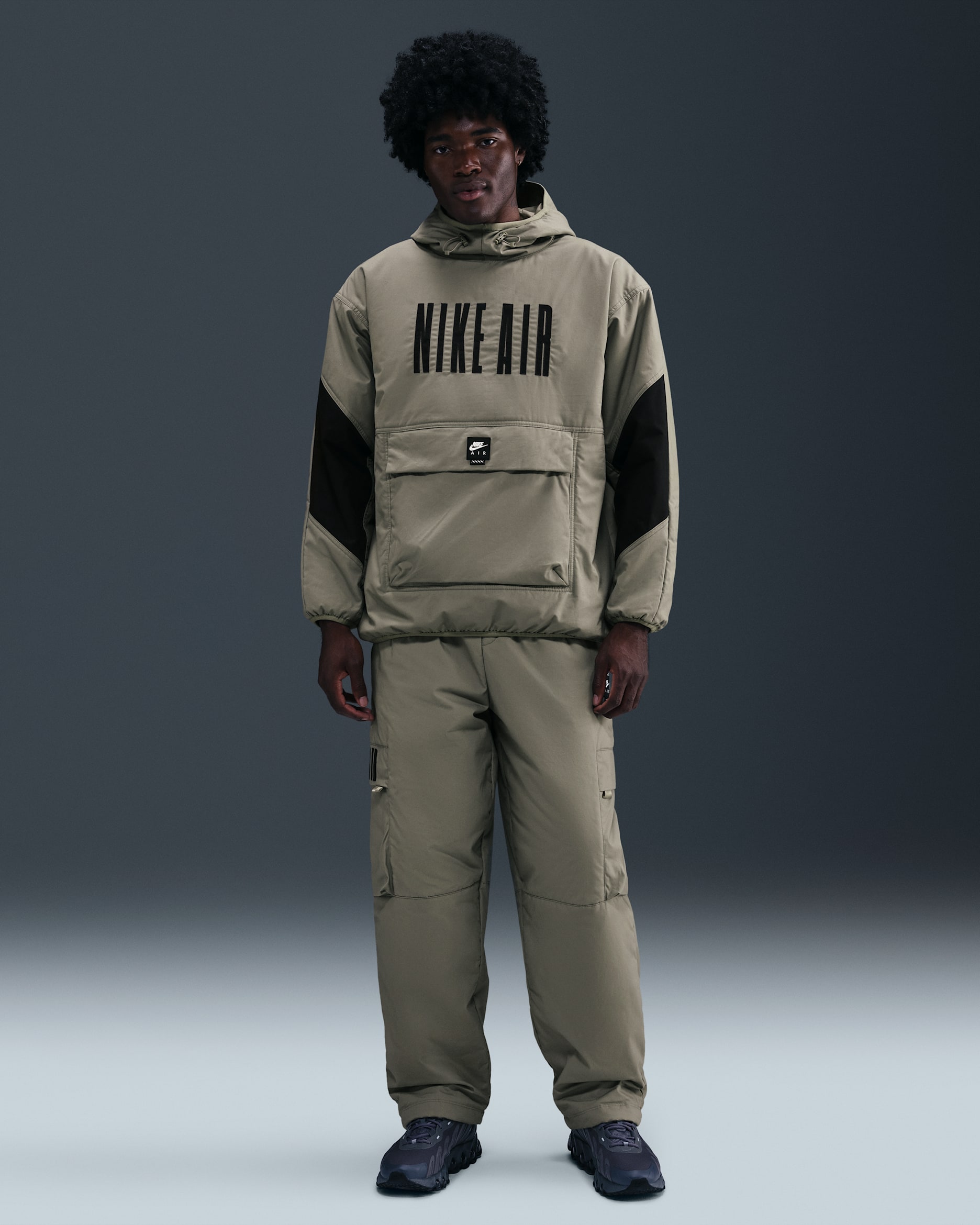 Pants cargo con aislamiento térmico para hombre Nike Air - Militar claro/Negro