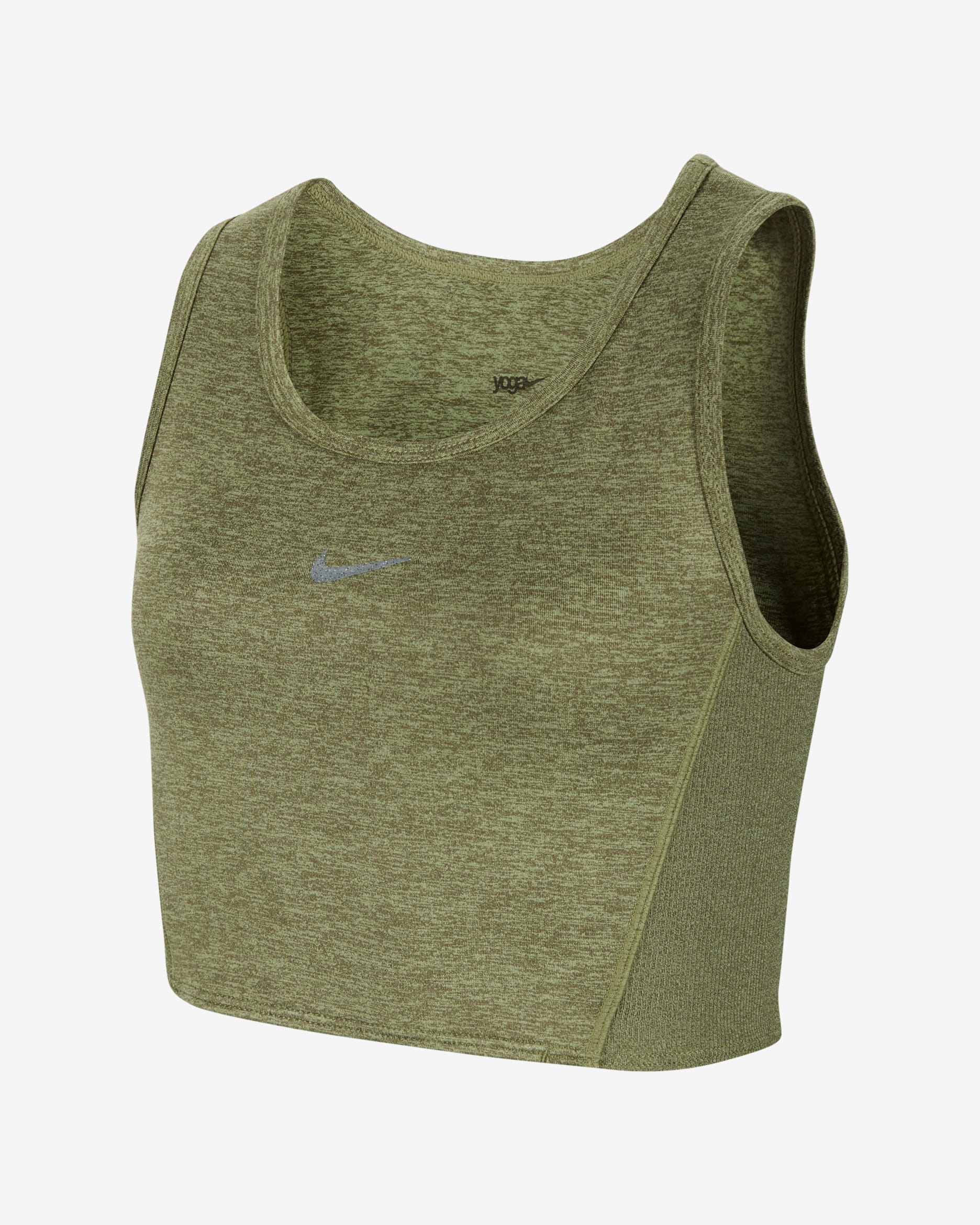 Nike Yoga Older Kids' (Girls') Dri-FIT Tank - Alligator/Medium Olive/Heather