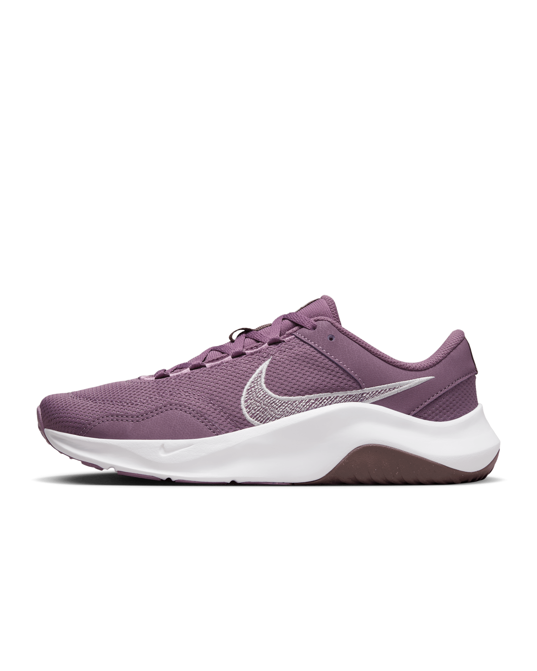 ナイキ レジェンド エッセンシャル 3 ネクスト ネイチャー ウィメンズ ワークアウトシューズ - バイオレットダスト/プラムエクリプス/ライトオールウッドブラウン/セイル