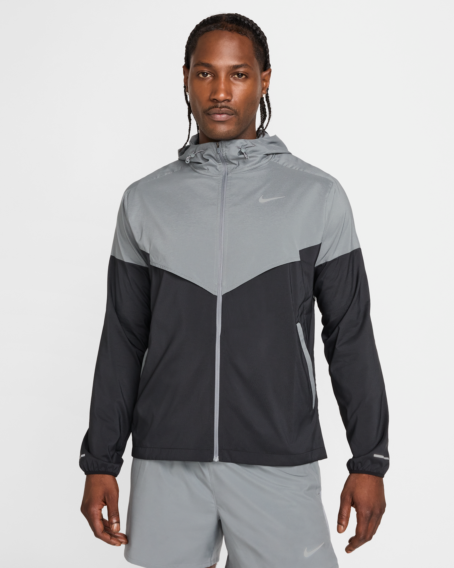 Nike Impossibly Light Windrunner Men's Running Jacket - Smoke Grey/Smoke Grey/Black