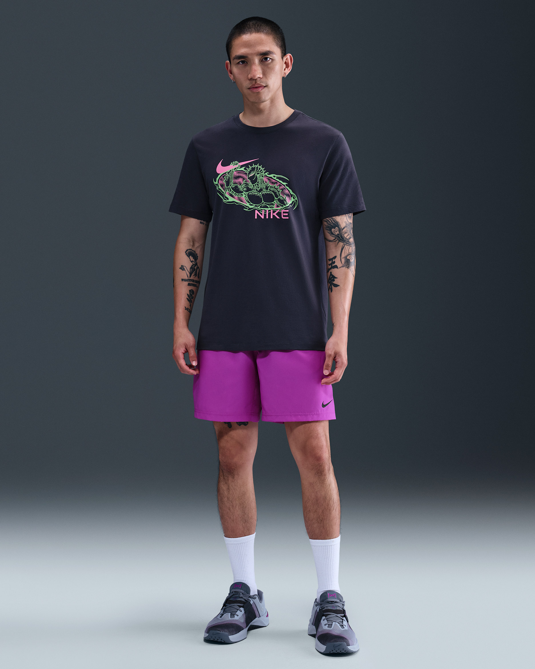 Nike Dri-FIT Form Men's 7" Unlined Versatile Shorts - Vivid Purple/Black